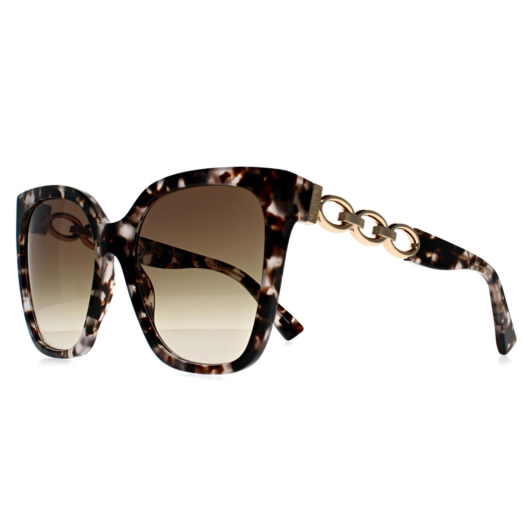 NEW MOSCHINO MOS098/S HT8 HA Sunglasses Pink Havana Frame Brown Lenses 55mm Moschino Sunglasses MOS098/S HT8 HA Pink Havana Brown  main image 2