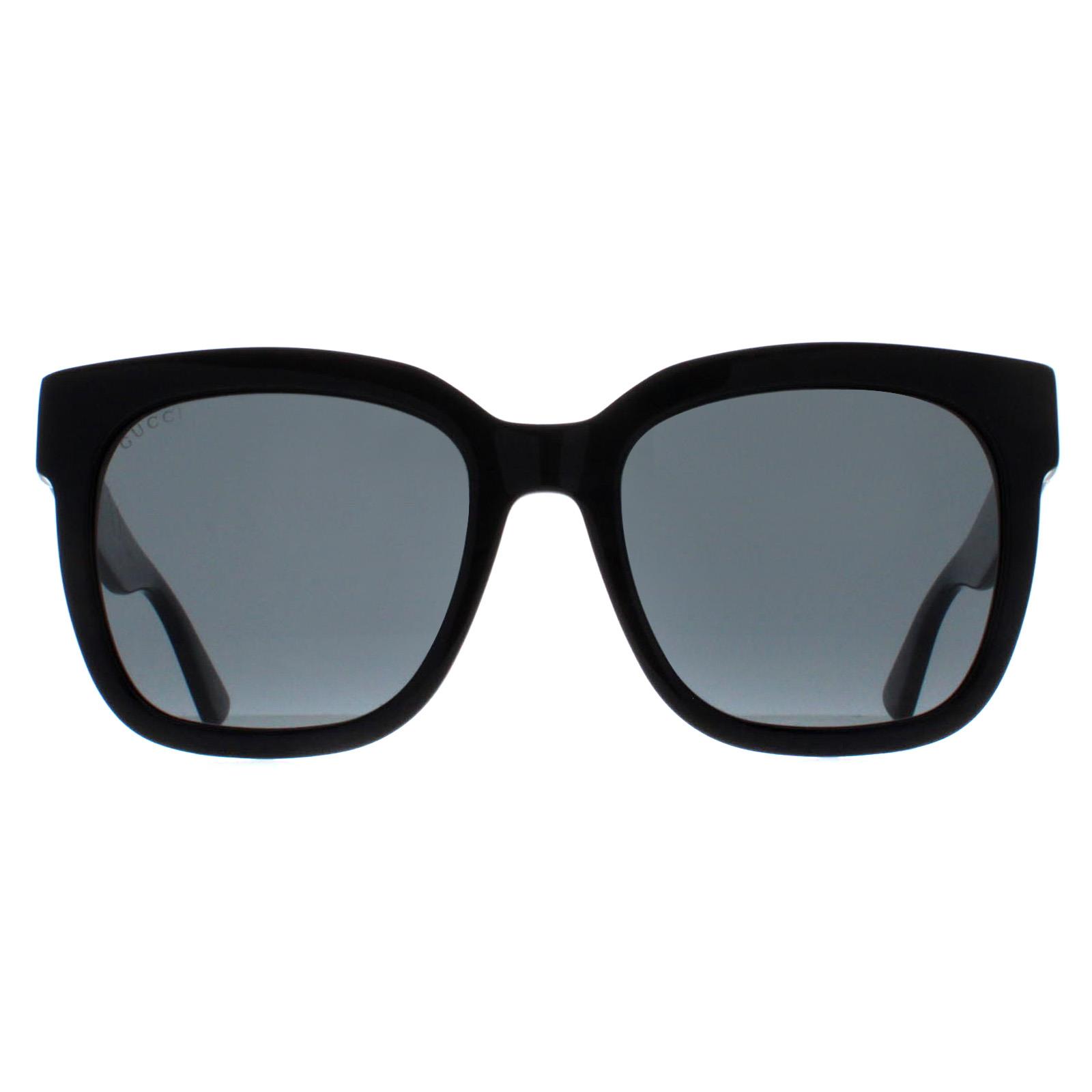 NEW GUCCI GG0034SN 001 Black Grey Women Sunglasses Gucci Sunglasses GG0034SN 001 Black Gray | eBay main image 4