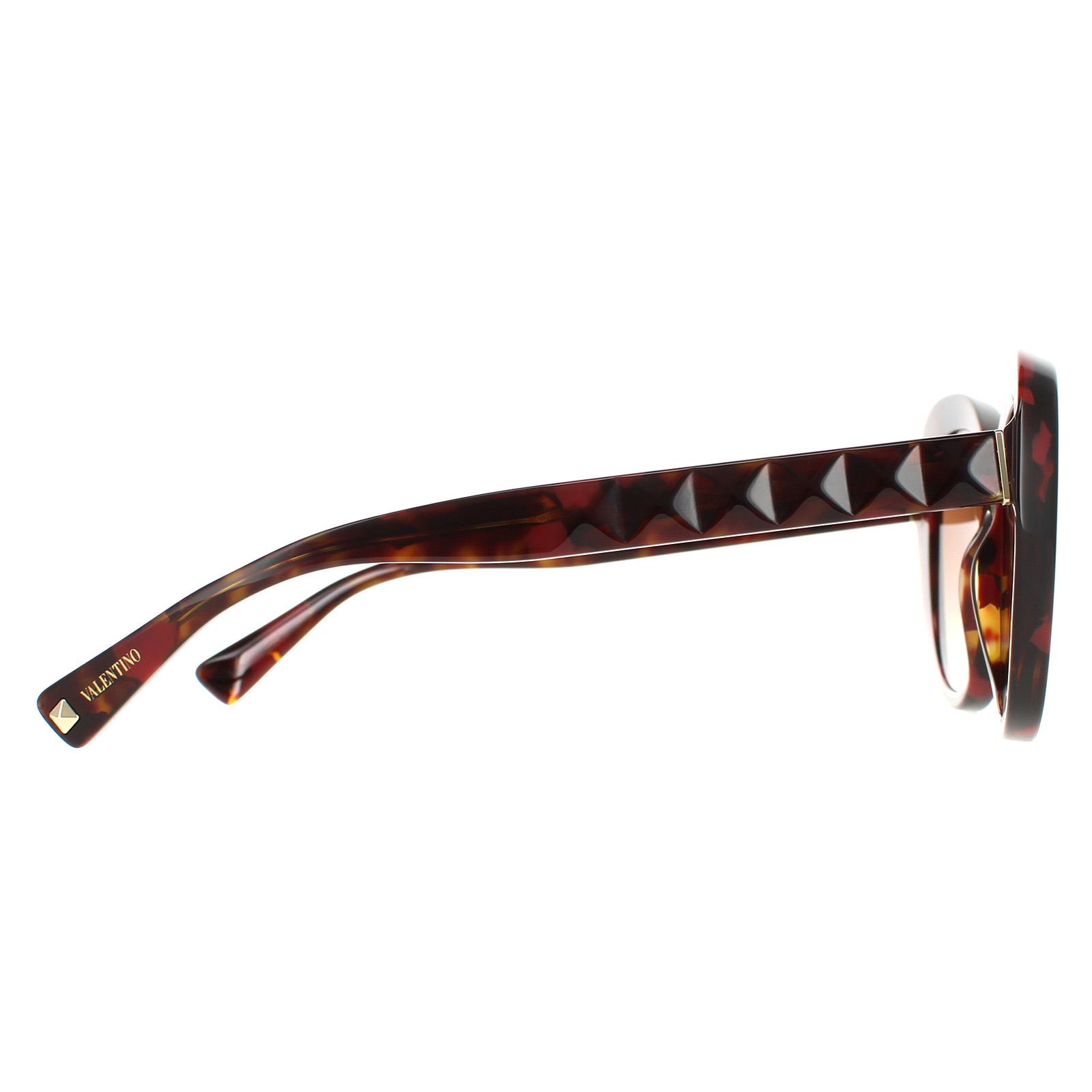 Valentino Sunglasses VA4113 518913 Red Havana Brown Gradient 
