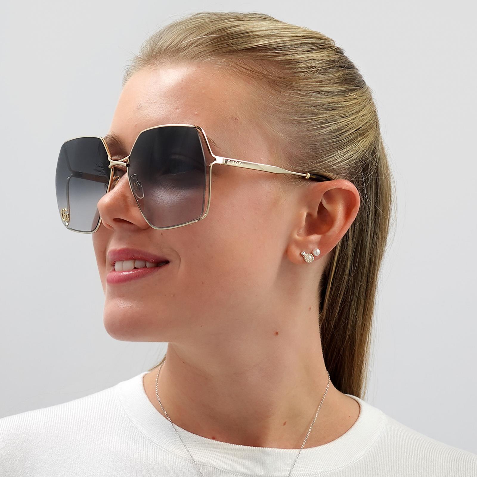GUCCI グッチ GG0817S-006 Sunglasses サングラス Gold Gucci Sunglasses GG0817S 006 Gold Gray Gradient | eBay