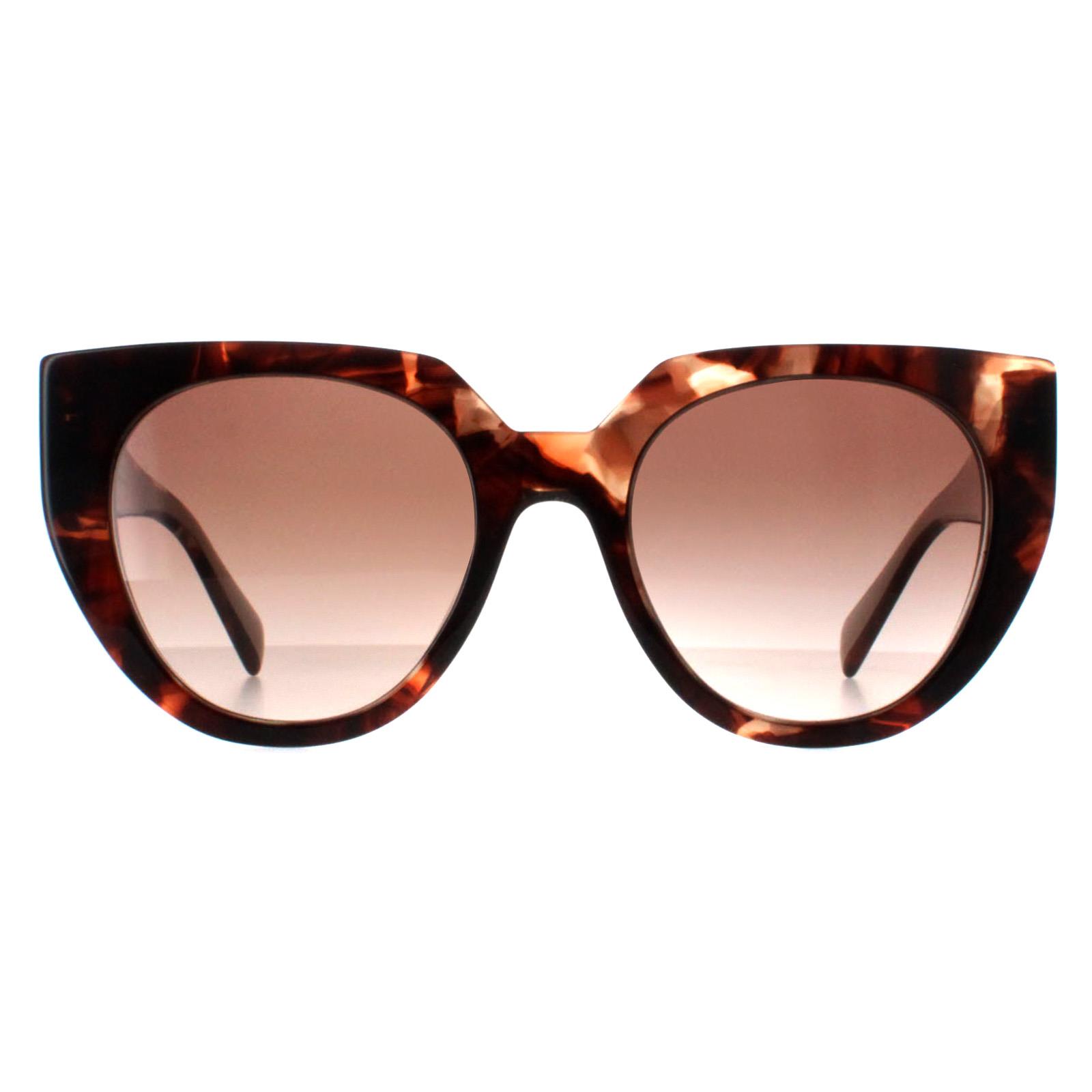 Prada PR 14WS 2AU6S1 Tortoise Plastic Cat-Eye Sunglasses Brown Gradient Lens Prada Women Sunglasses Cat Eye PR14WS 2AU6S1 BRAND NEW  main image 3