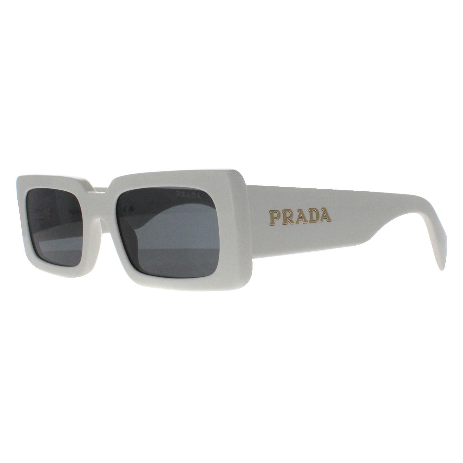 Prada Sunglasses PRA07S 1425S0 Talc Dark Gray | eBay display picture 2