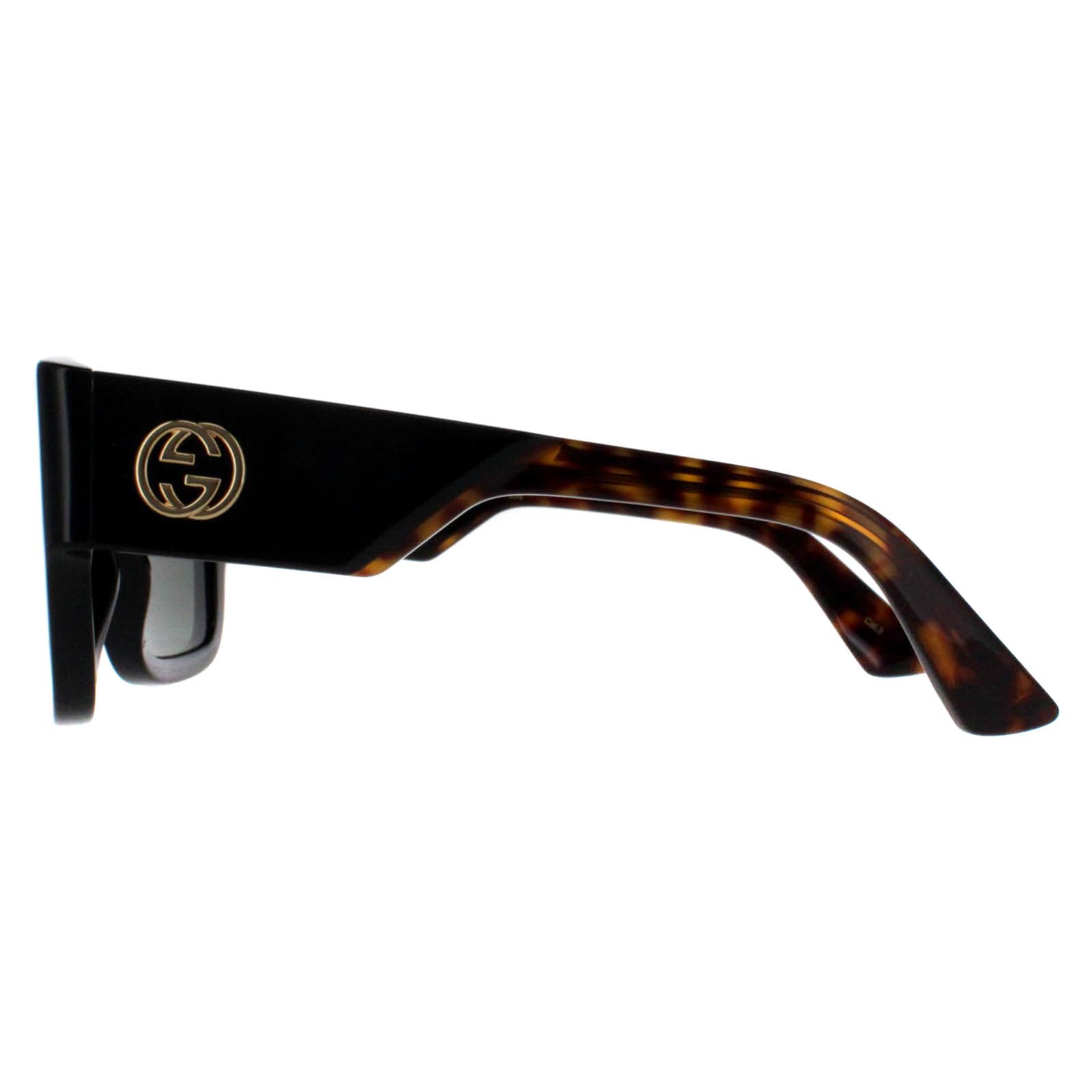 Gucci Sunglasses GG1663S 001 Black with Havana Gray | eBay