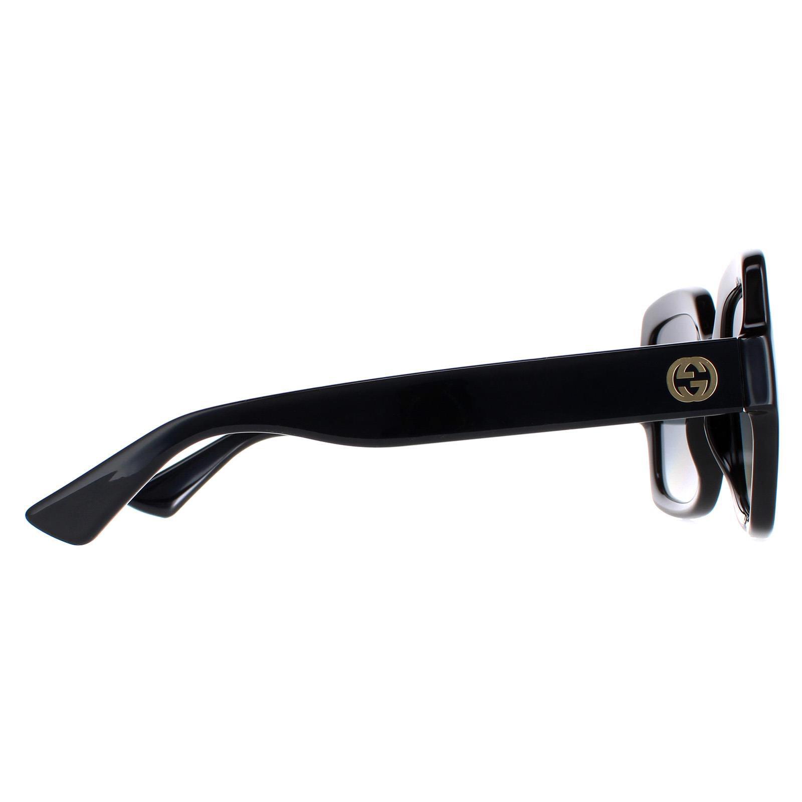 Final Price! Gucci GG1337S 002 Black/Grey Polarized Sunglasses New GUCCI GG1337S 002 Shiny Black/Gradient Gray Polarized 54  main image 3