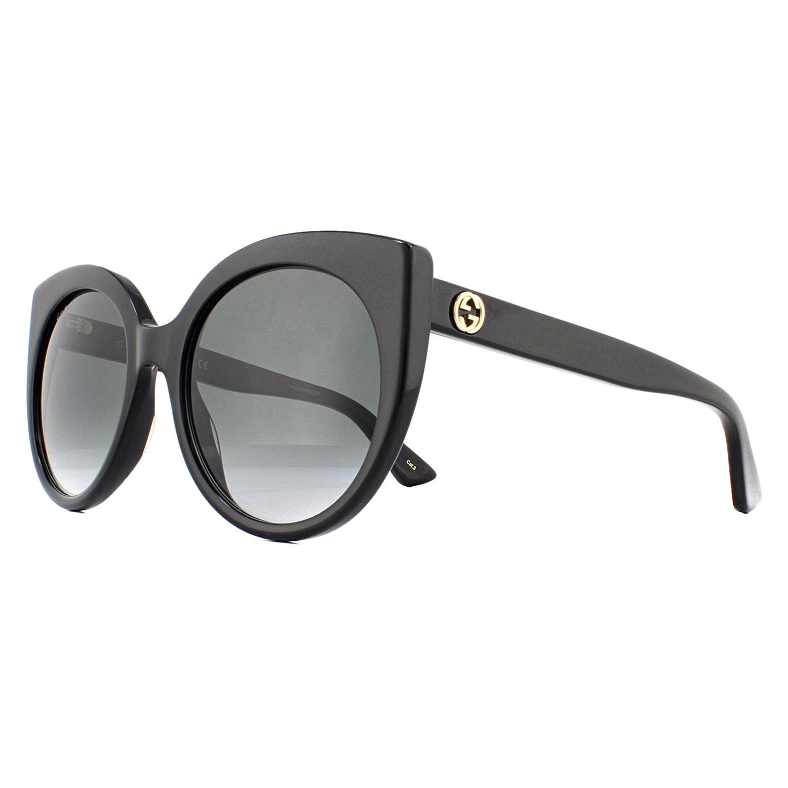 Gucci Sunglasses GG0325S 001 Black Gray Gradient | eBay