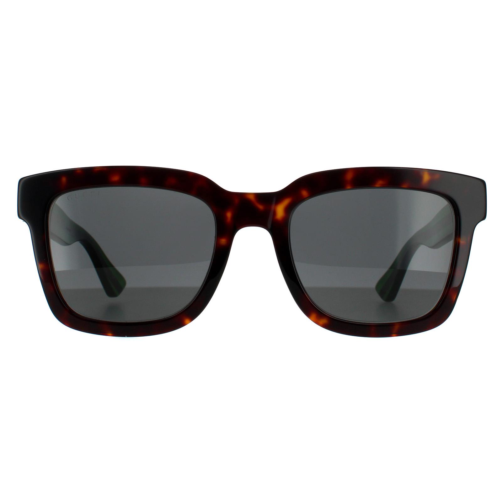 Gucci Sunglasses GG0001SN 003 Havana Green Gray Gray | eBay