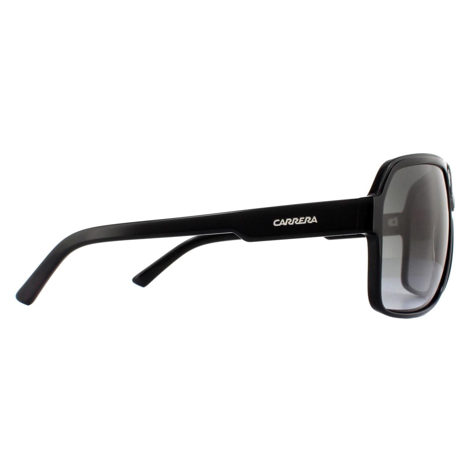 Carrera 33/S 807 PT Black Plastic Aviator Sunglasses Grey Gradient Lens Carrera 33 Sunglasses | Black Grey Gradient – Great Southern  main image 2