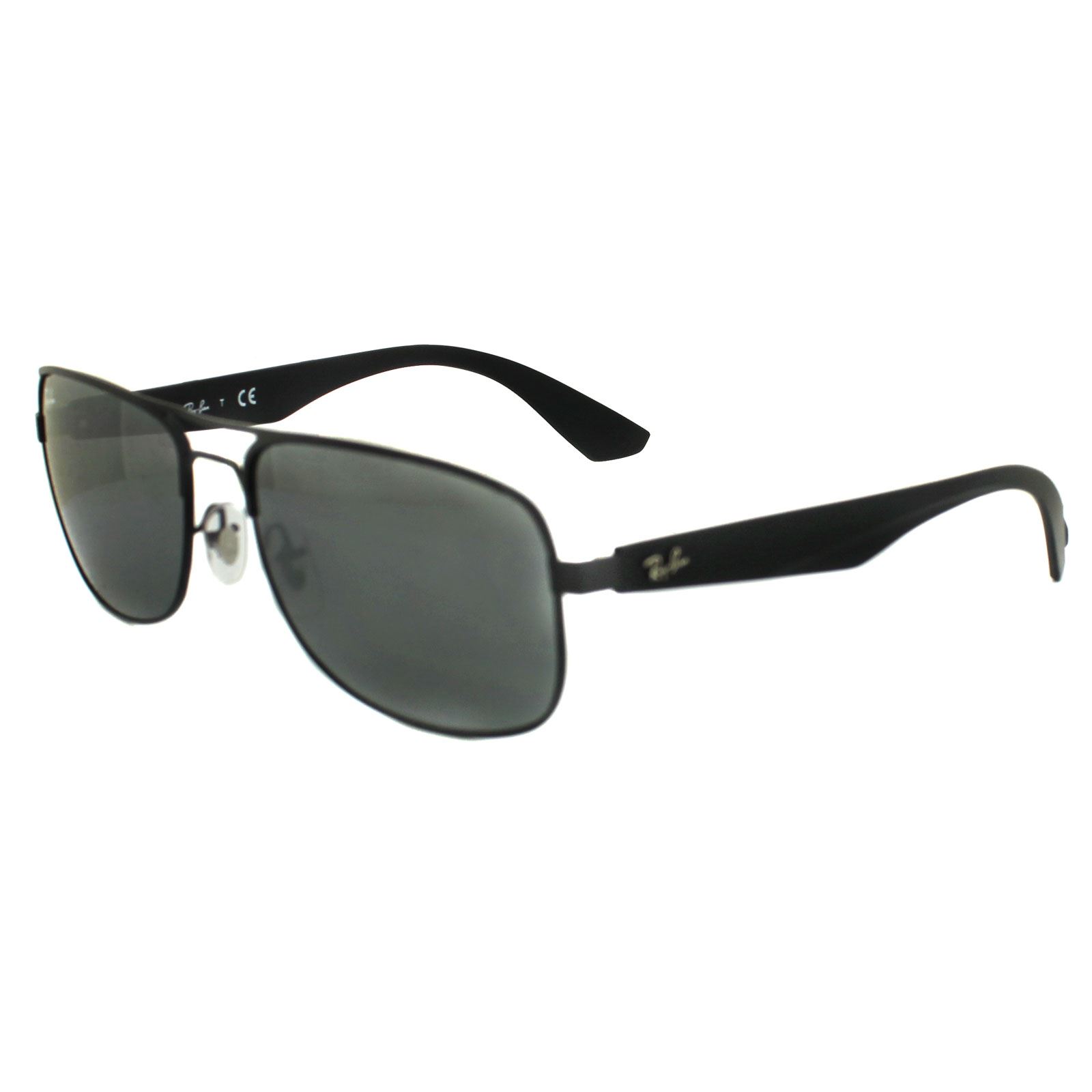 RayBan Sunglasses 3524 006/6G Black Gray Mirror eBay