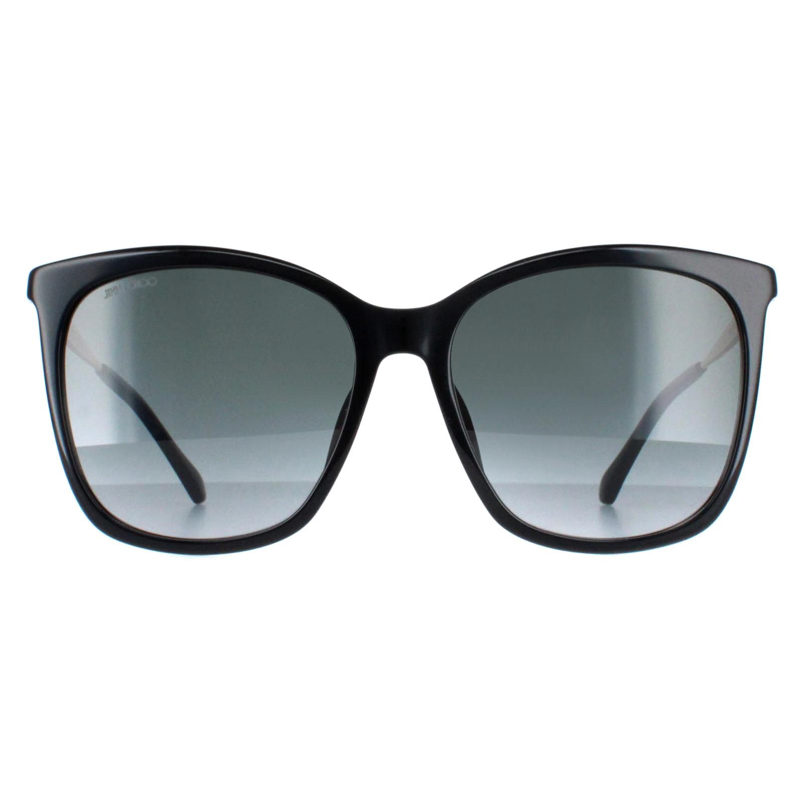 Jimmy Choo Sunglasses NEREA/G/S 807 9O Black Gray Gradient 