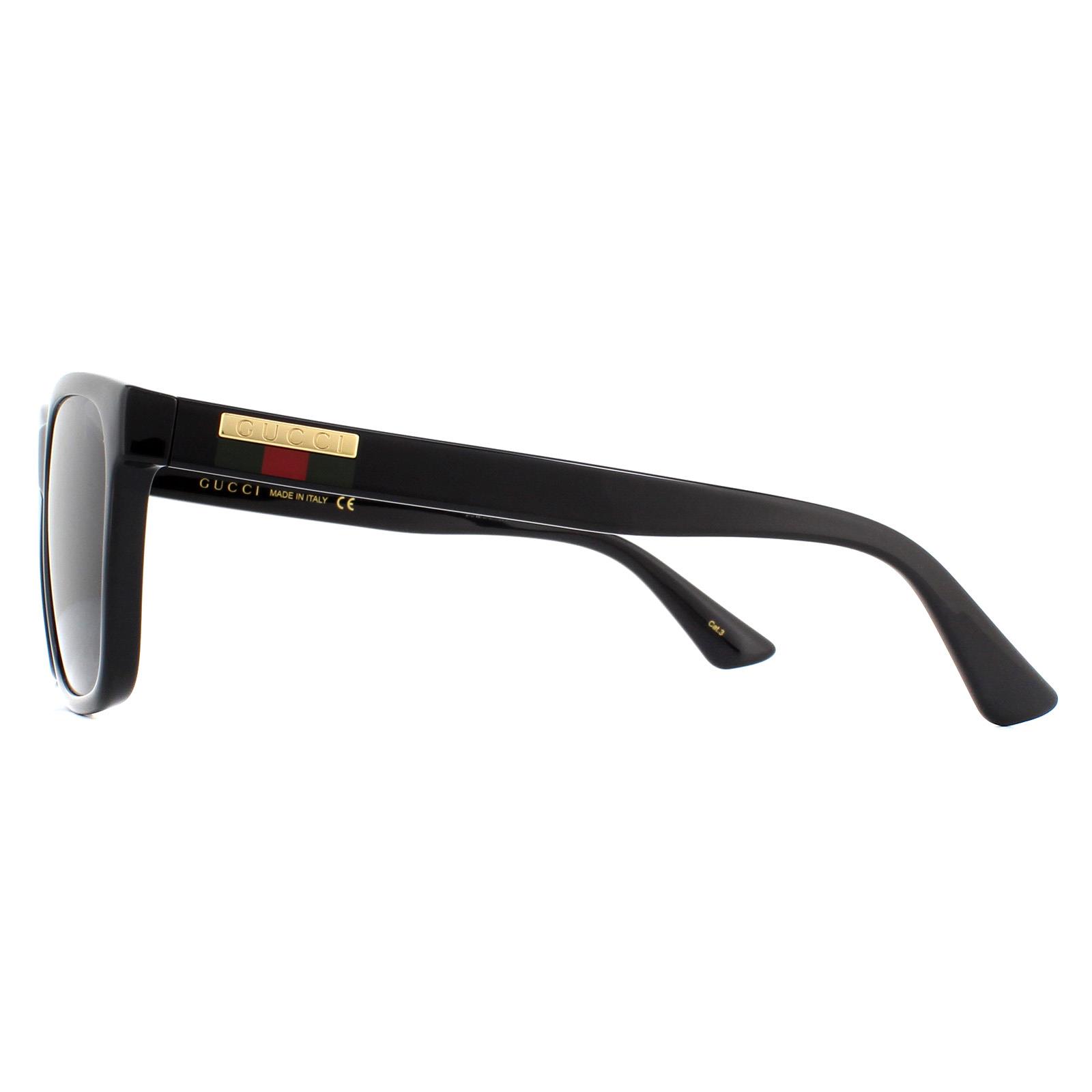 Gucci Sunglasses GG0746S 001 Black Gray | eBay