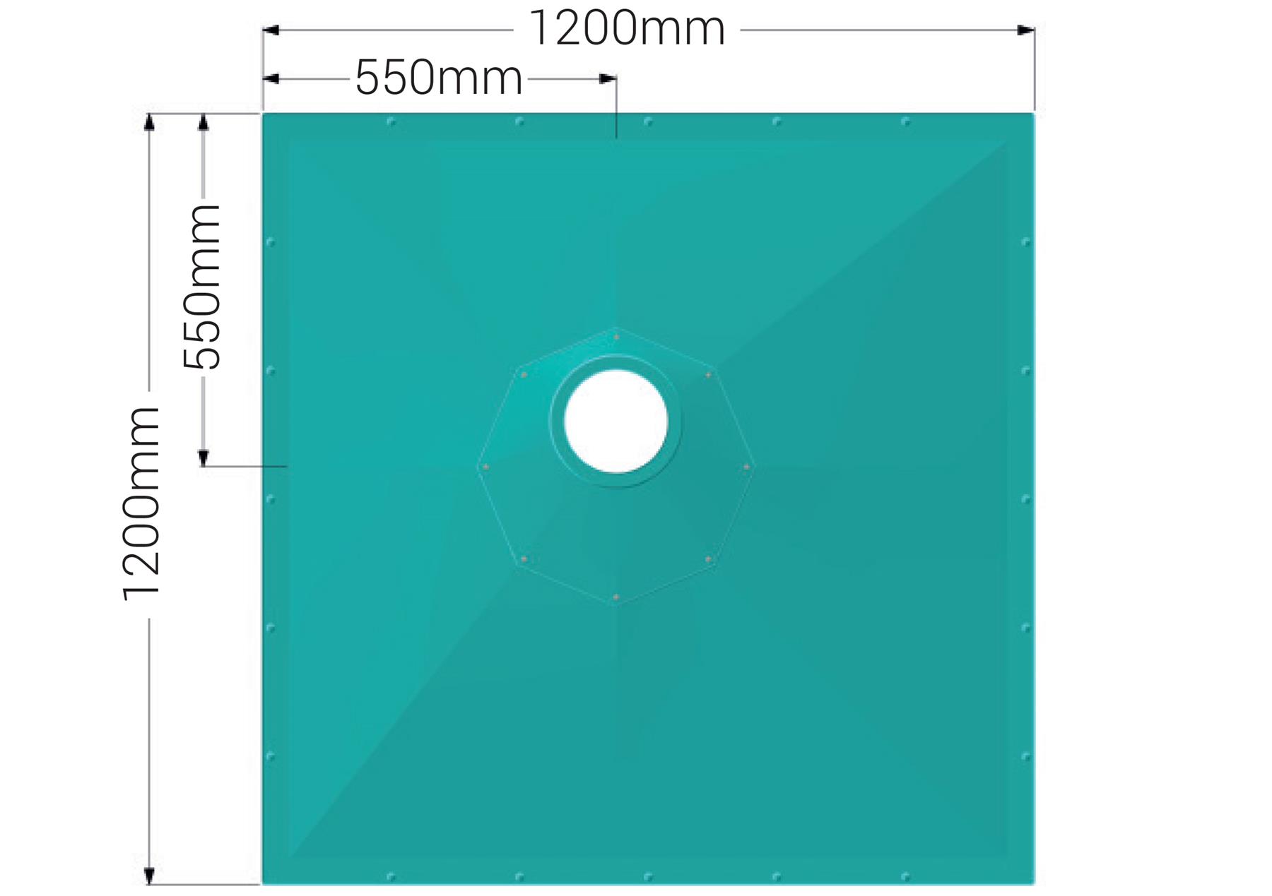 AKW Tuff Form8 Wet Room Shower Former Tray Walkin Base, Tanking Kit