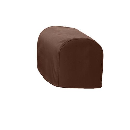 Brown Faux Leather Arm Cap Chair Cover Protector Slipcover Sofa