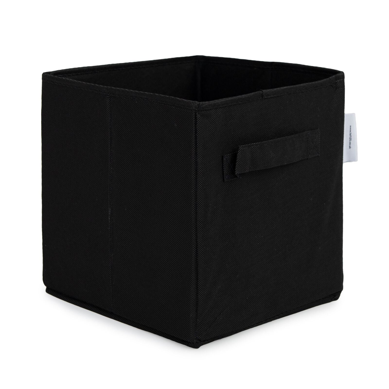 Black Foldable Square Canvas Collapsible Fabric Cube Kids Home Storage