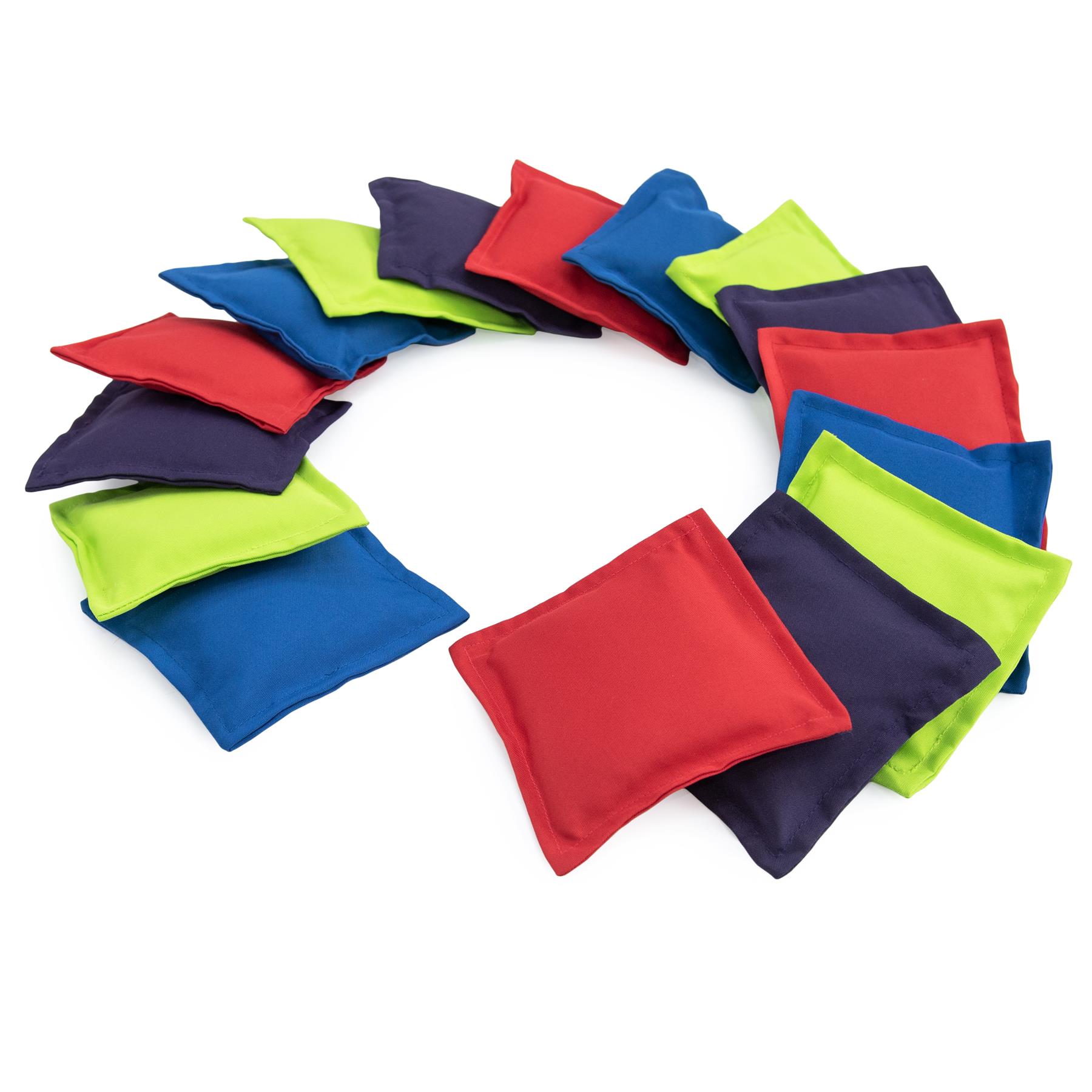 16 x Colourful Juggling Throwing Catching Bean Bags Garden Playground