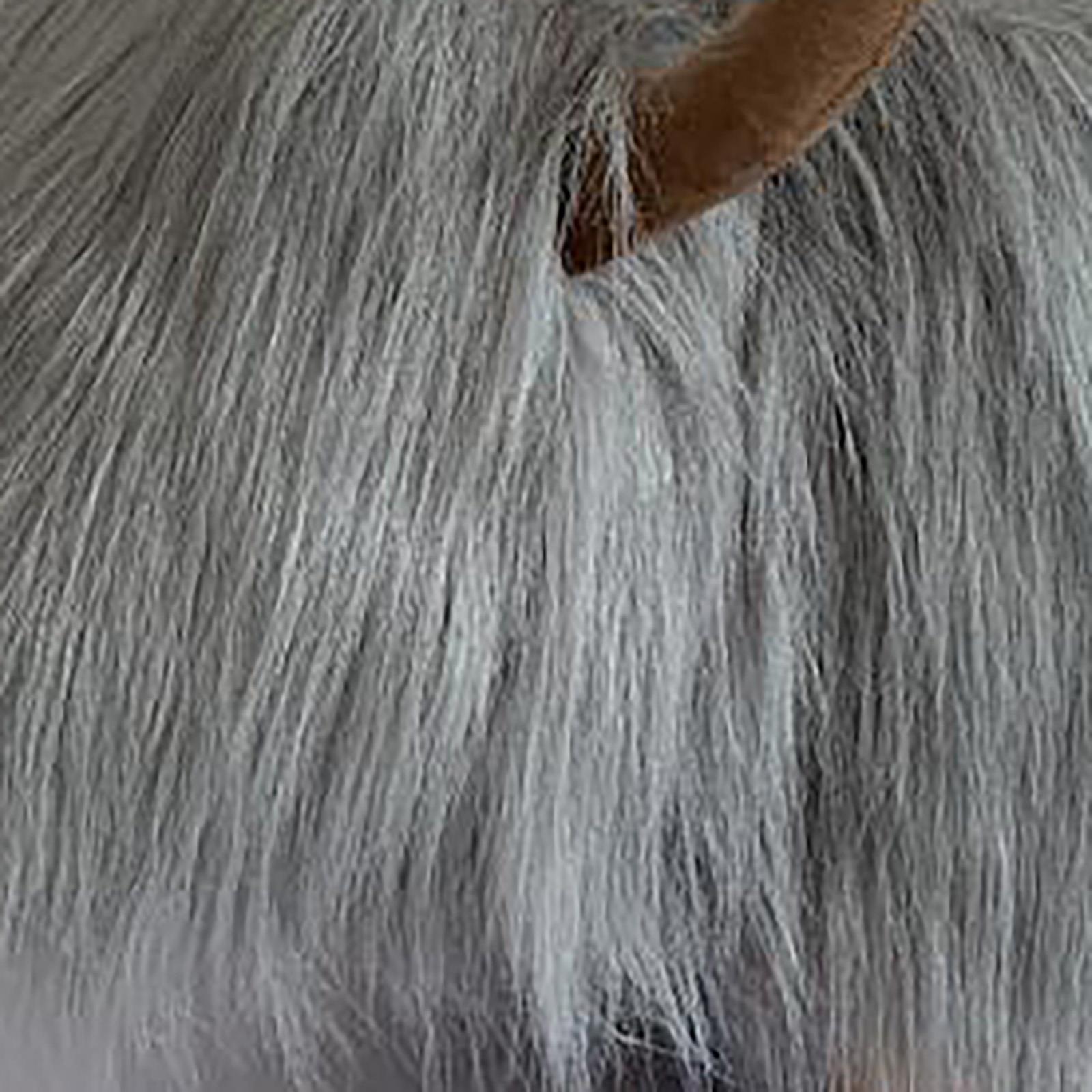 Uk Gardens 61cm Highland Cow Pink Teal Synthetic Faux Fur Footstool Ebay