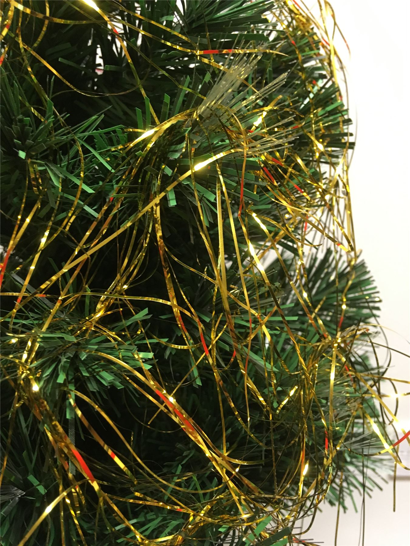 Iridescent Christmas Tree Decorations Shiny Lametta Tinsel Home & Kitchen