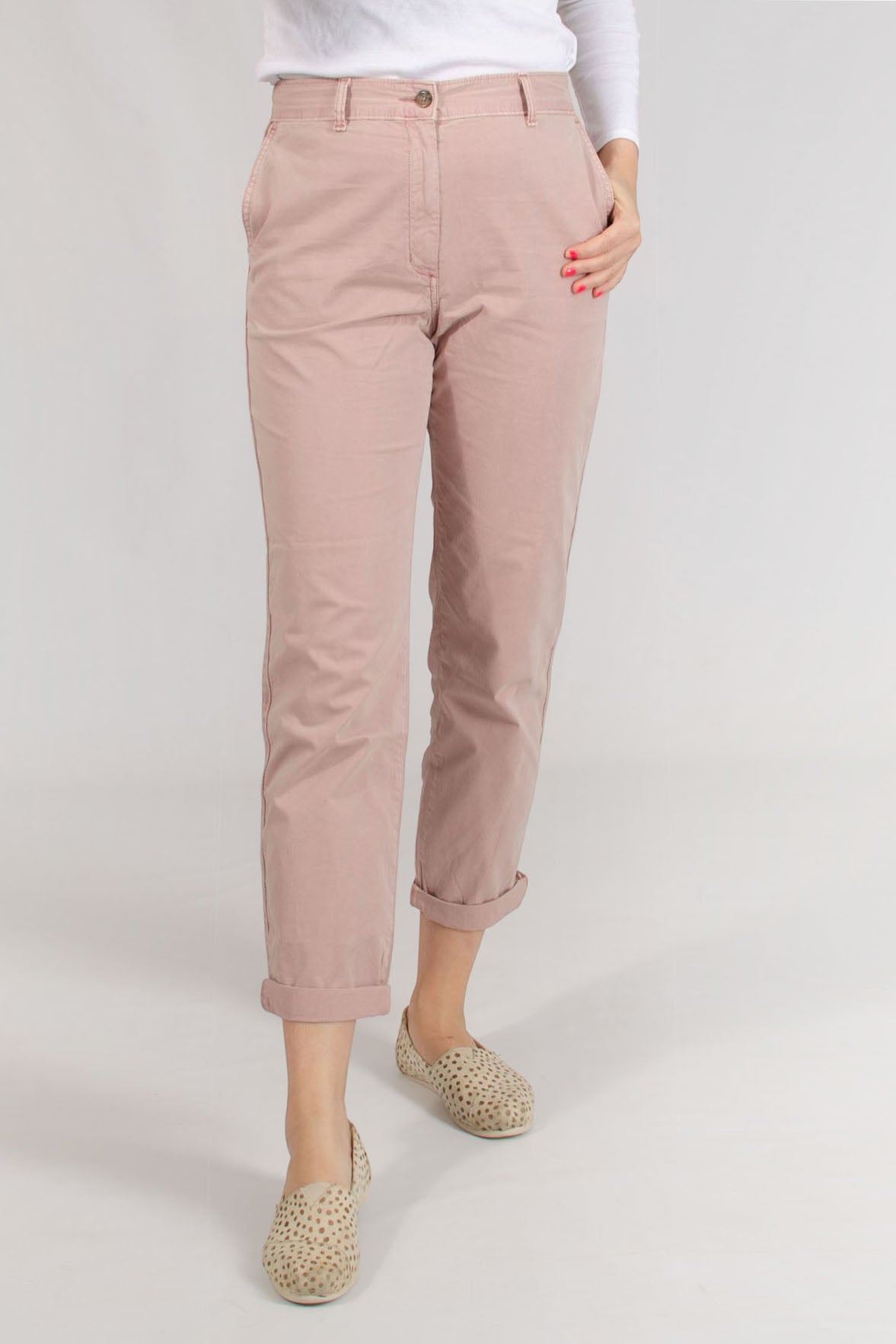 Ex M&S Tapered Ankle Grazer Chino Trousers - Picture 13 of 51
