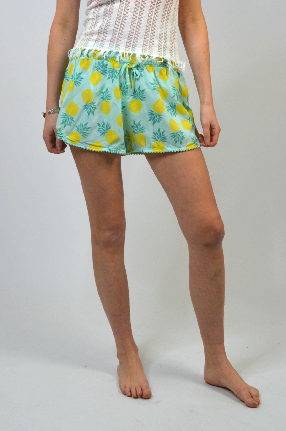 M&S Soft Drapey Beach Shorts Patterned Flared Elastic Waist Marks and