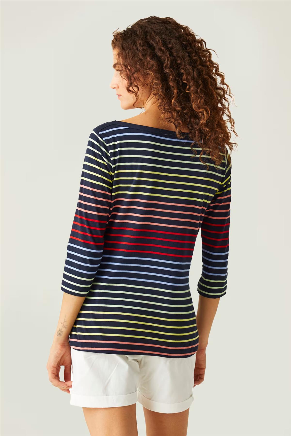 Regatta Womens Striped 3/4 Sleeve Top - Picture 19 of 48