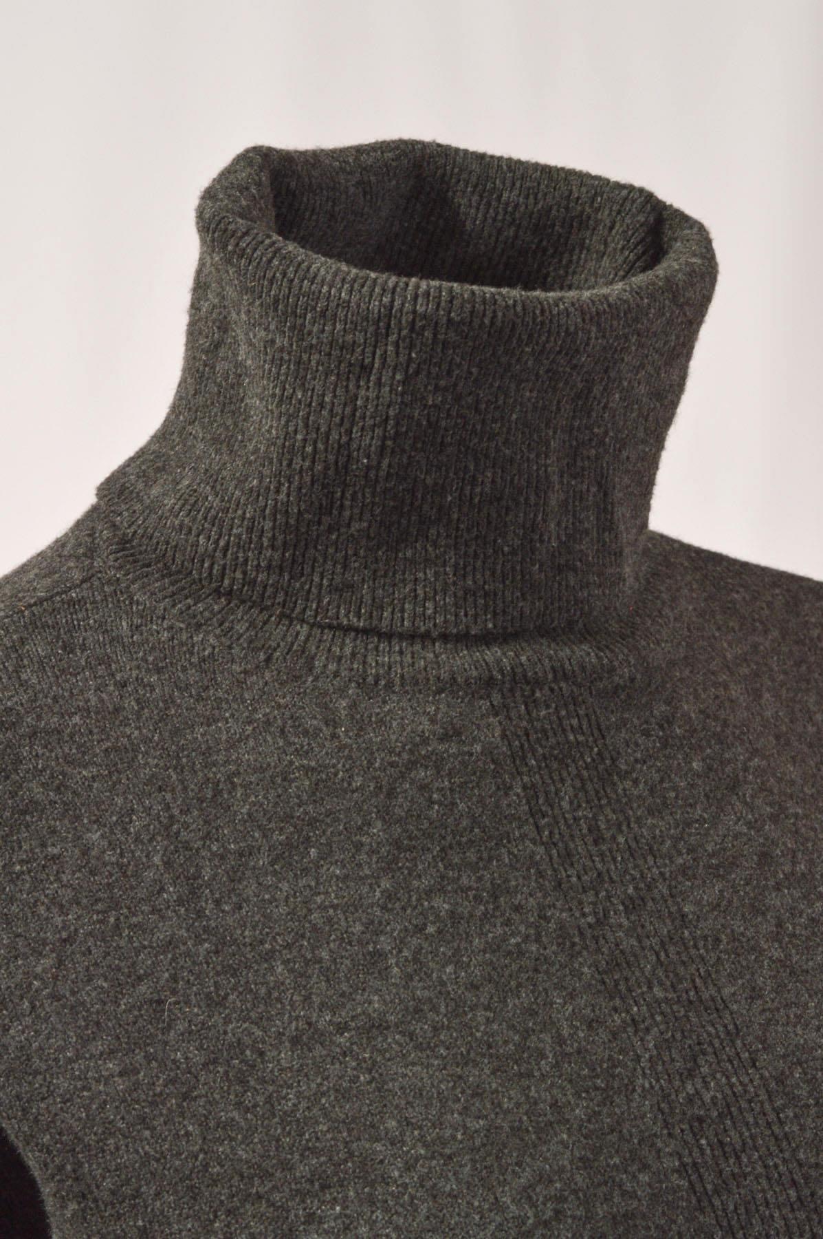 Womens Polo Neck Jumper Ribbed Centre Side Splits Relaxed Super Soft Fine Knit - Picture 11 of 11
