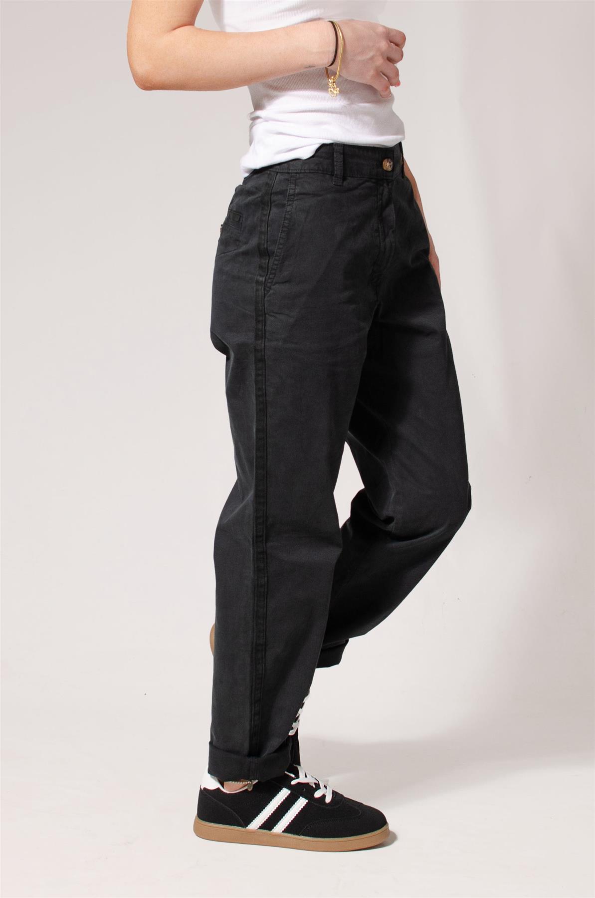 Ex M&S Tapered Ankle Grazer Chino Trousers - Picture 5 of 51