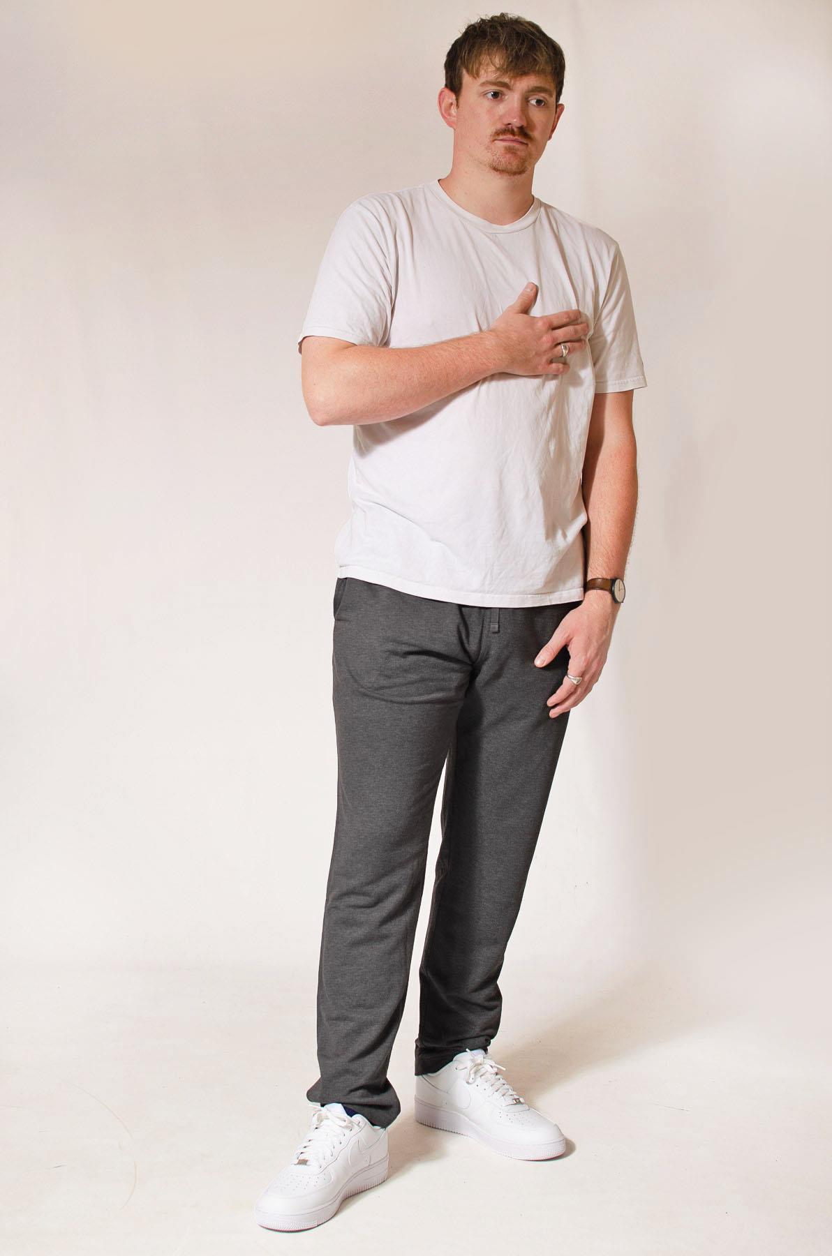 M*S Mens Lightweight Cotton Rich Straight Leg Joggers Lounge Pants - Picture 15 of 29