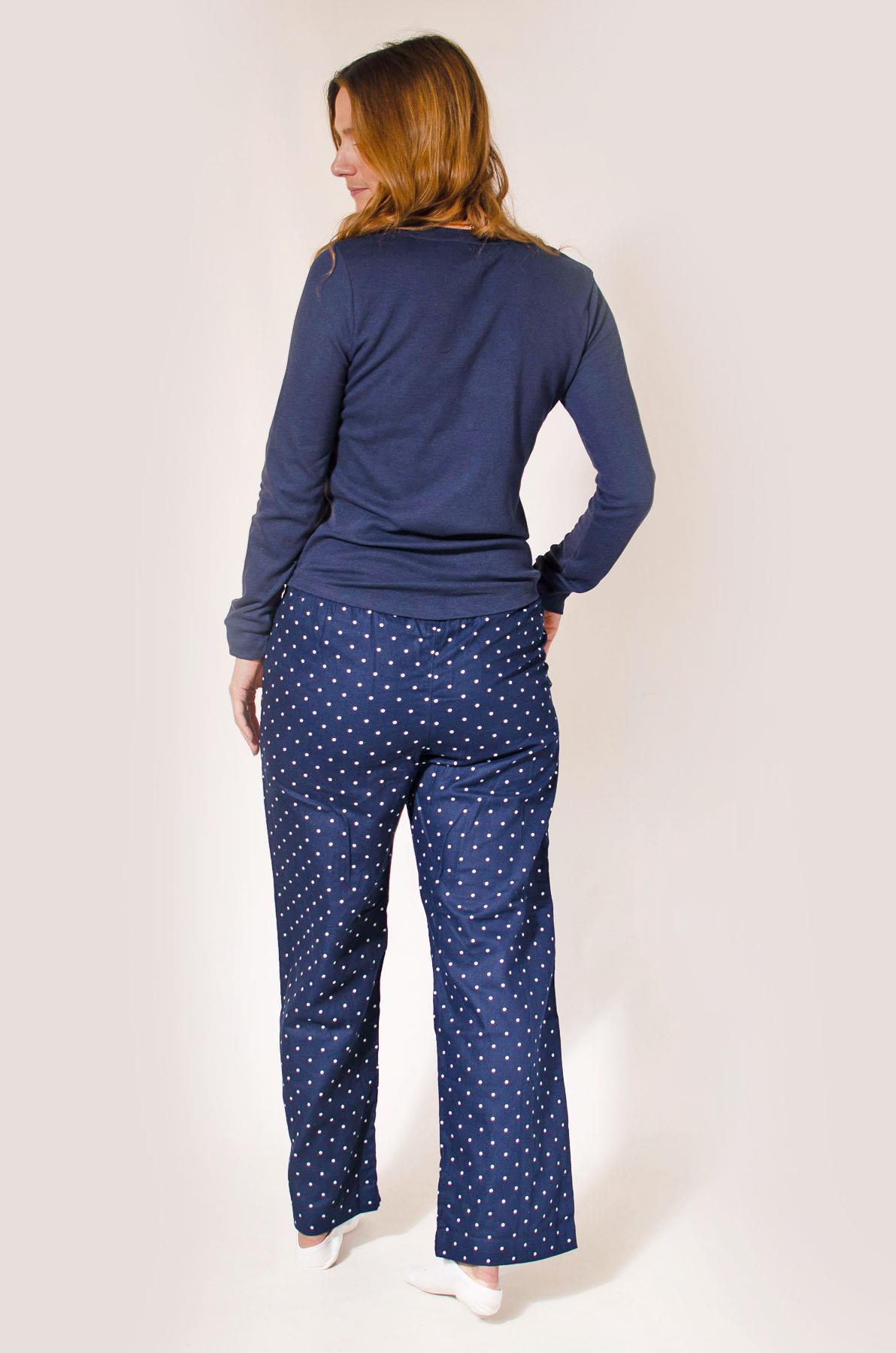 GAP Womens Pyjama Set Waffle Texture Henley Top Brushed Cotton Bottoms - Picture 8 of 15