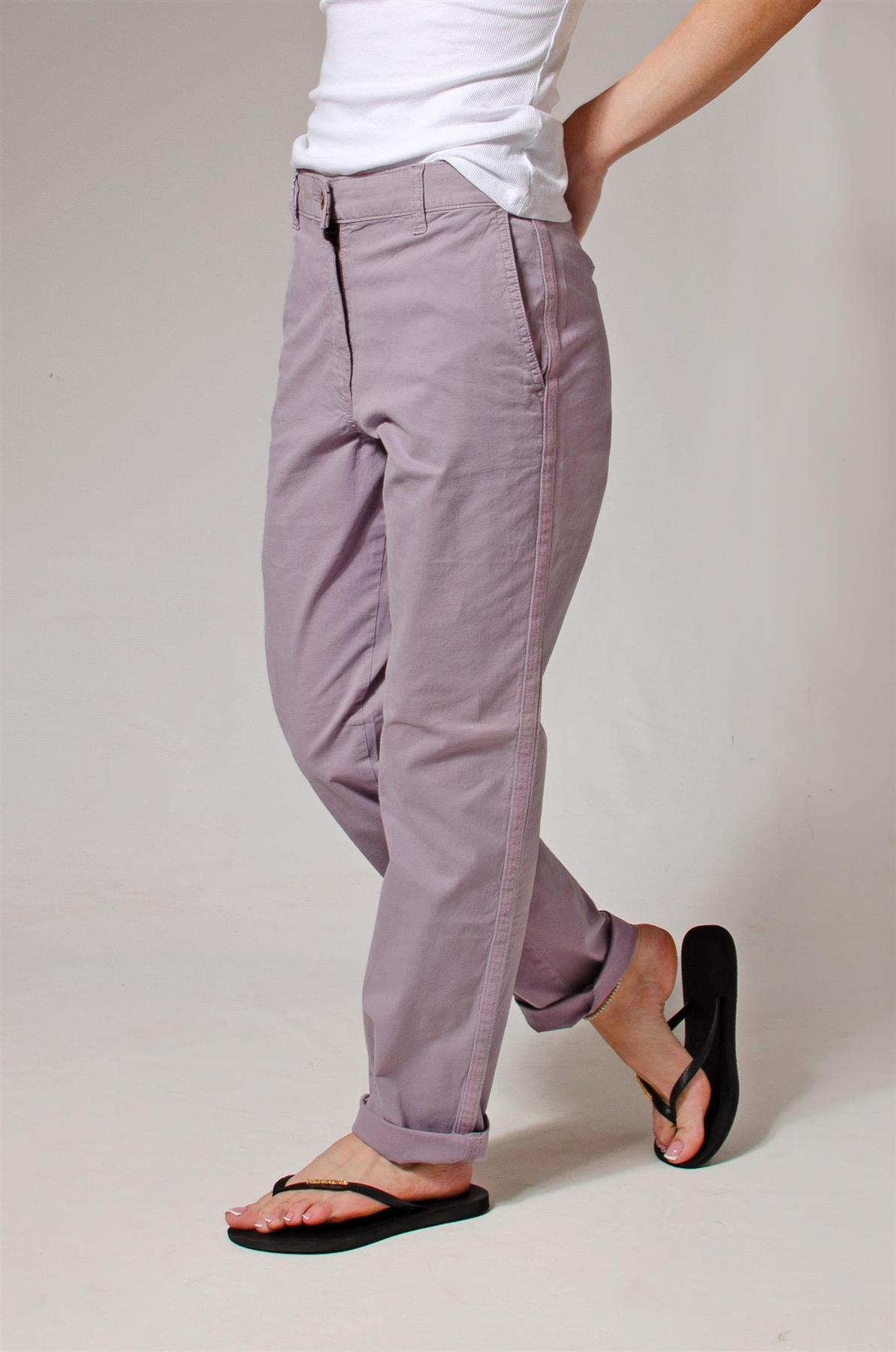 Ex M&S Tapered Ankle Grazer Chino Trousers - Picture 24 of 51