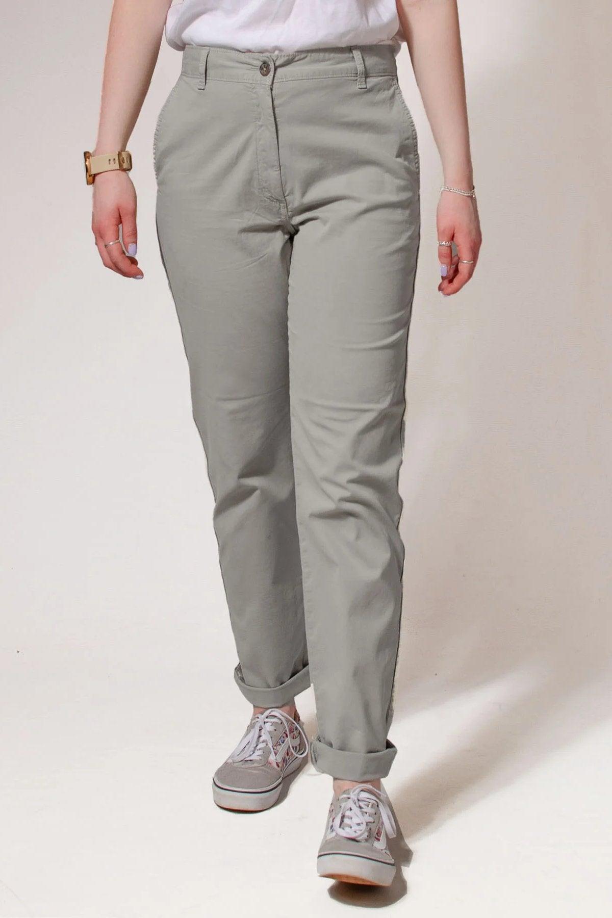 Ex M&S Tapered Ankle Grazer Chino Trousers - Picture 18 of 51