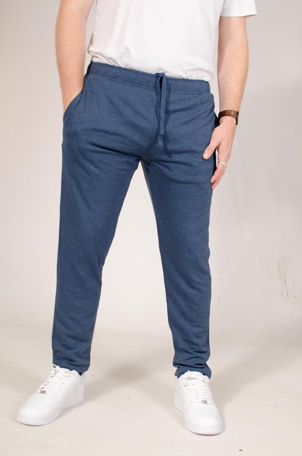 M*S Mens Lightweight Cotton Rich Straight Leg Joggers Lounge Pants - Picture 11 of 29