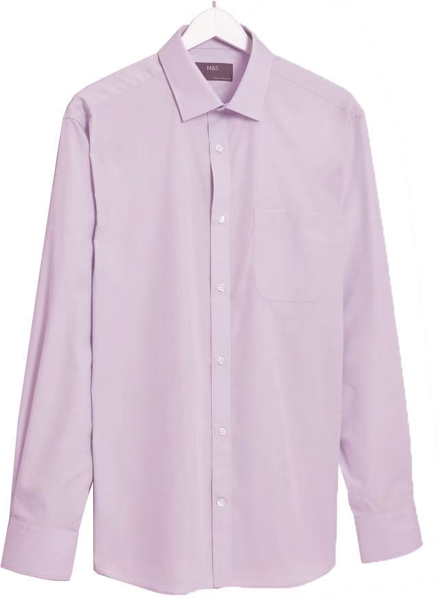 M&S Mens easy-iron shirt with pocket - Picture 6 of 7