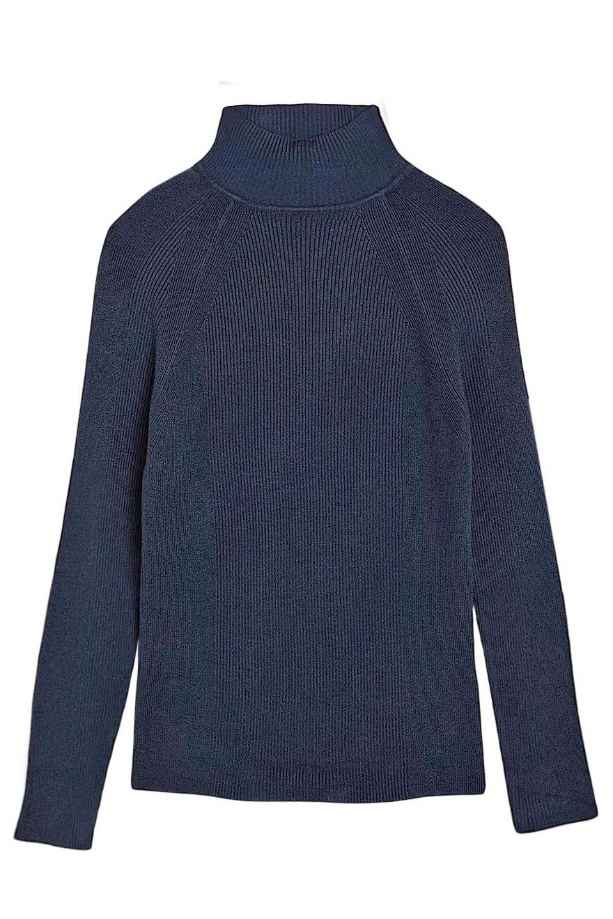 M&S Ribbed Turtle Neck Fine Knit Jumper