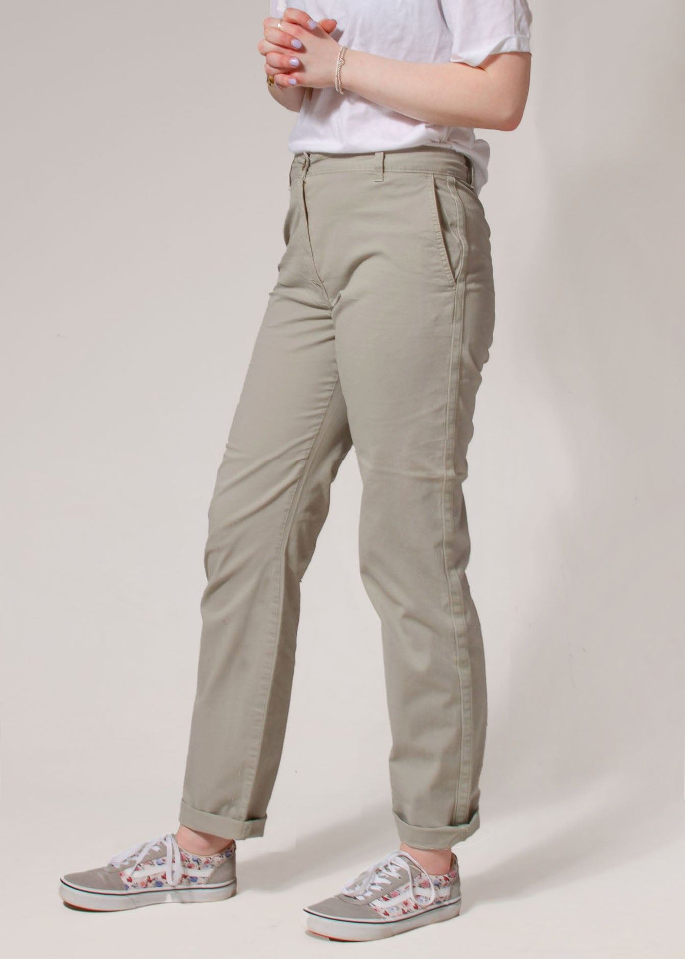 Ex M&S Tapered Ankle Grazer Chino Trousers - Picture 15 of 51