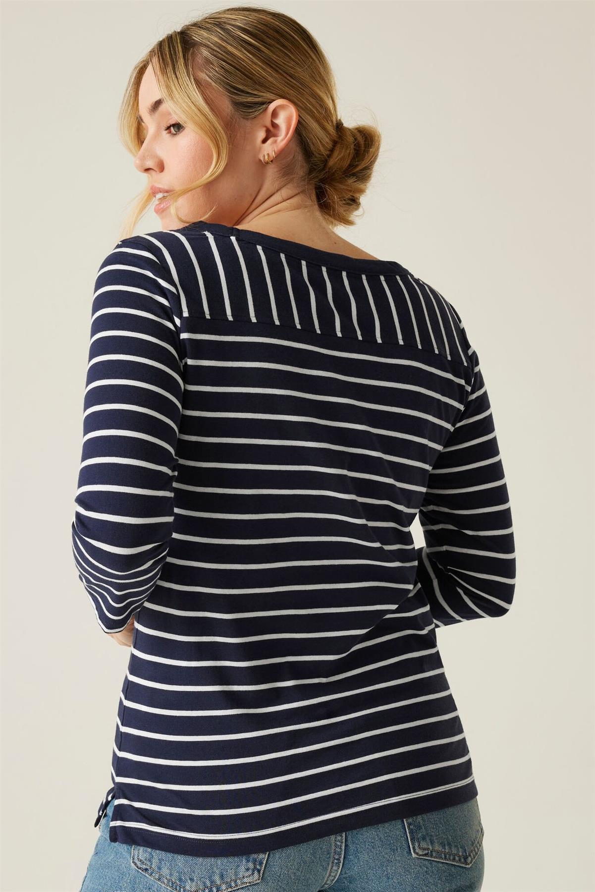 Regatta Womens Striped 3/4 Sleeve Top - Picture 23 of 48