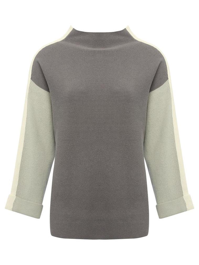 M/&S Womens Black White Stripe Fine Knit JumperSALEWas £25