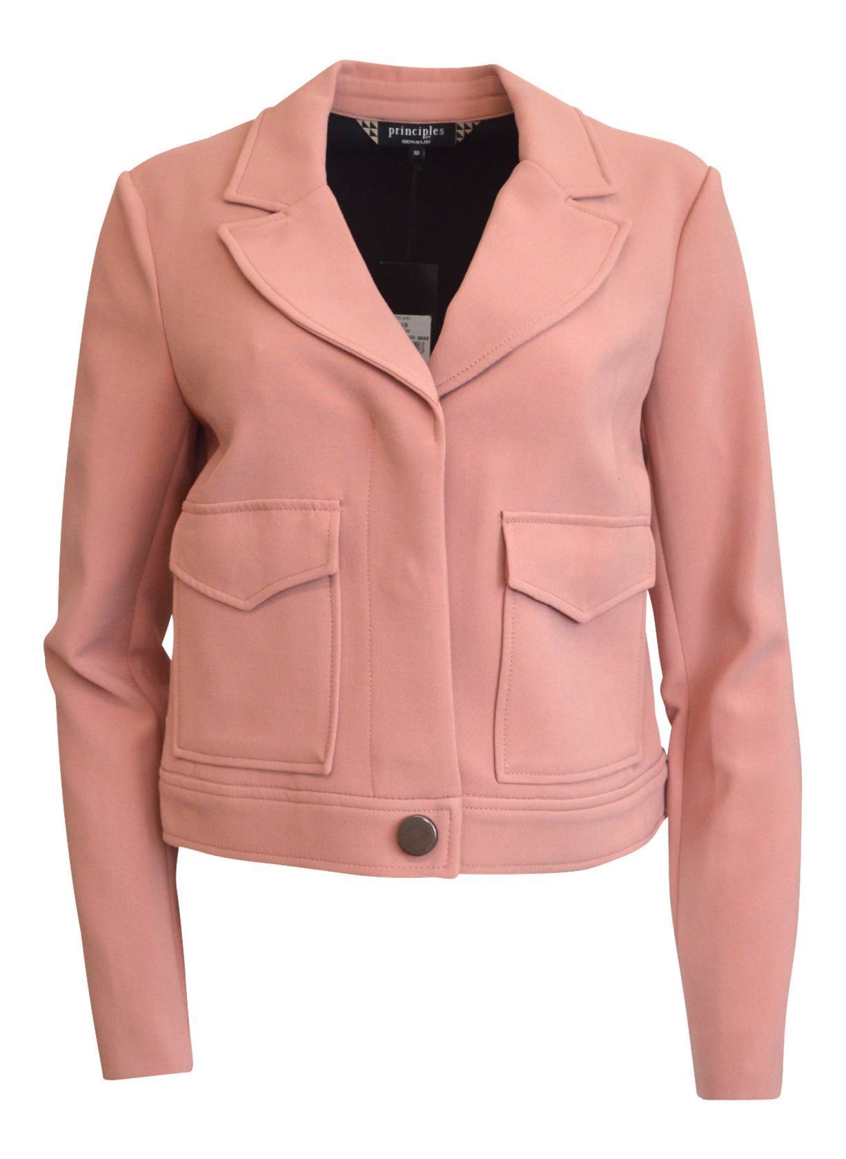 PRINCIPLES BEN DE LISI Short Lined Jacket in Salmon or Navy RRP £65 eBay