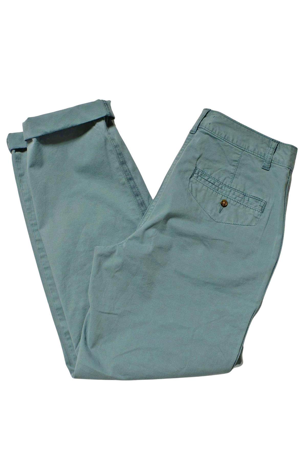 Ex M&S Tapered Ankle Grazer Chino Trousers - Picture 43 of 51