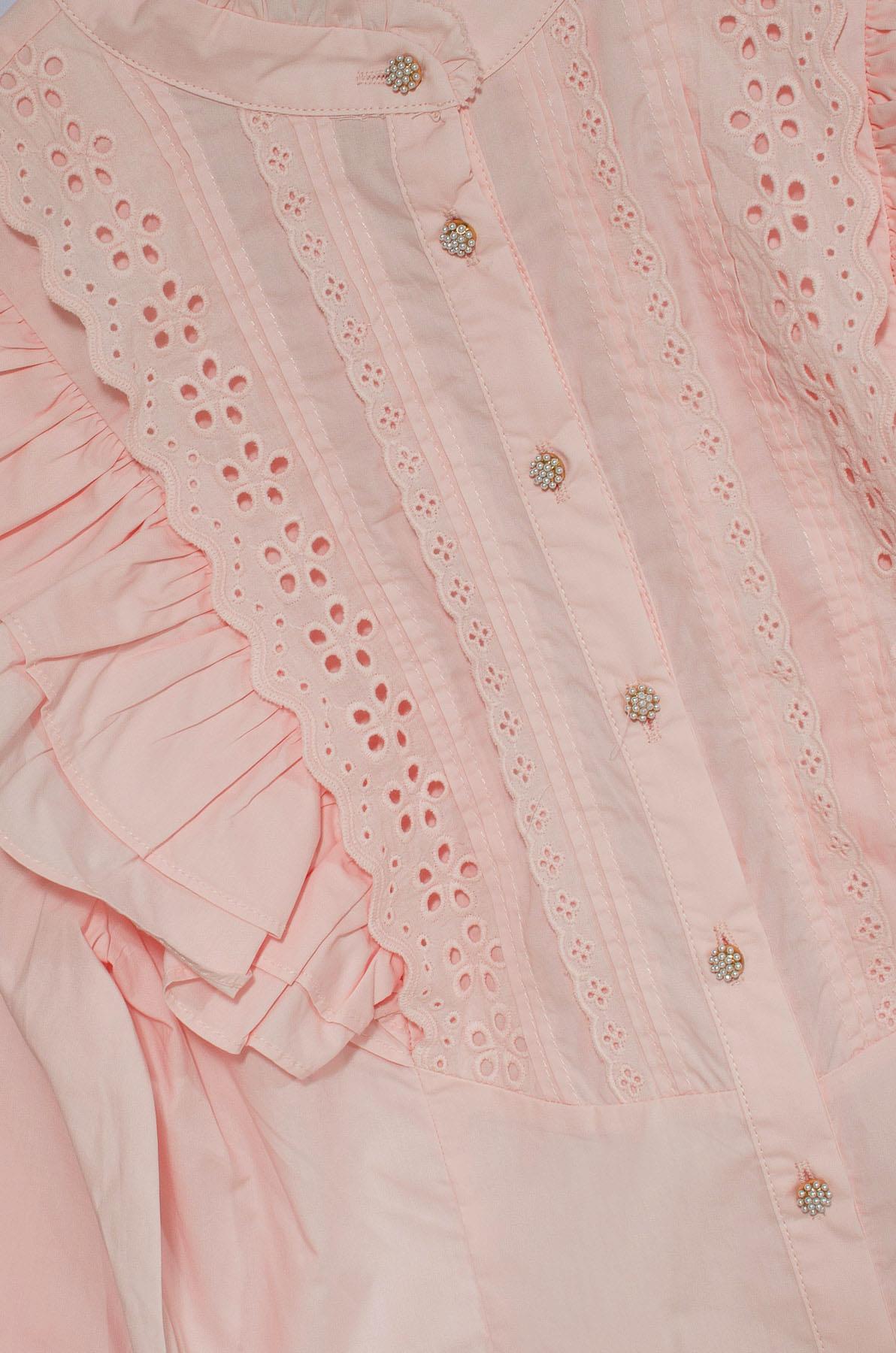River Island Ruffle Broderie Puff Sleeve Blouse - Picture 9 of 14
