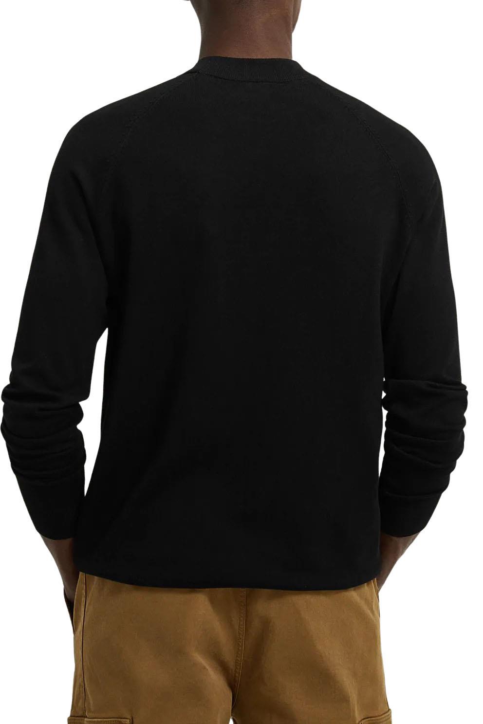ZARA MENS HIGH Crew Neck Jumper Smooth Knit Top Sweater £13.95