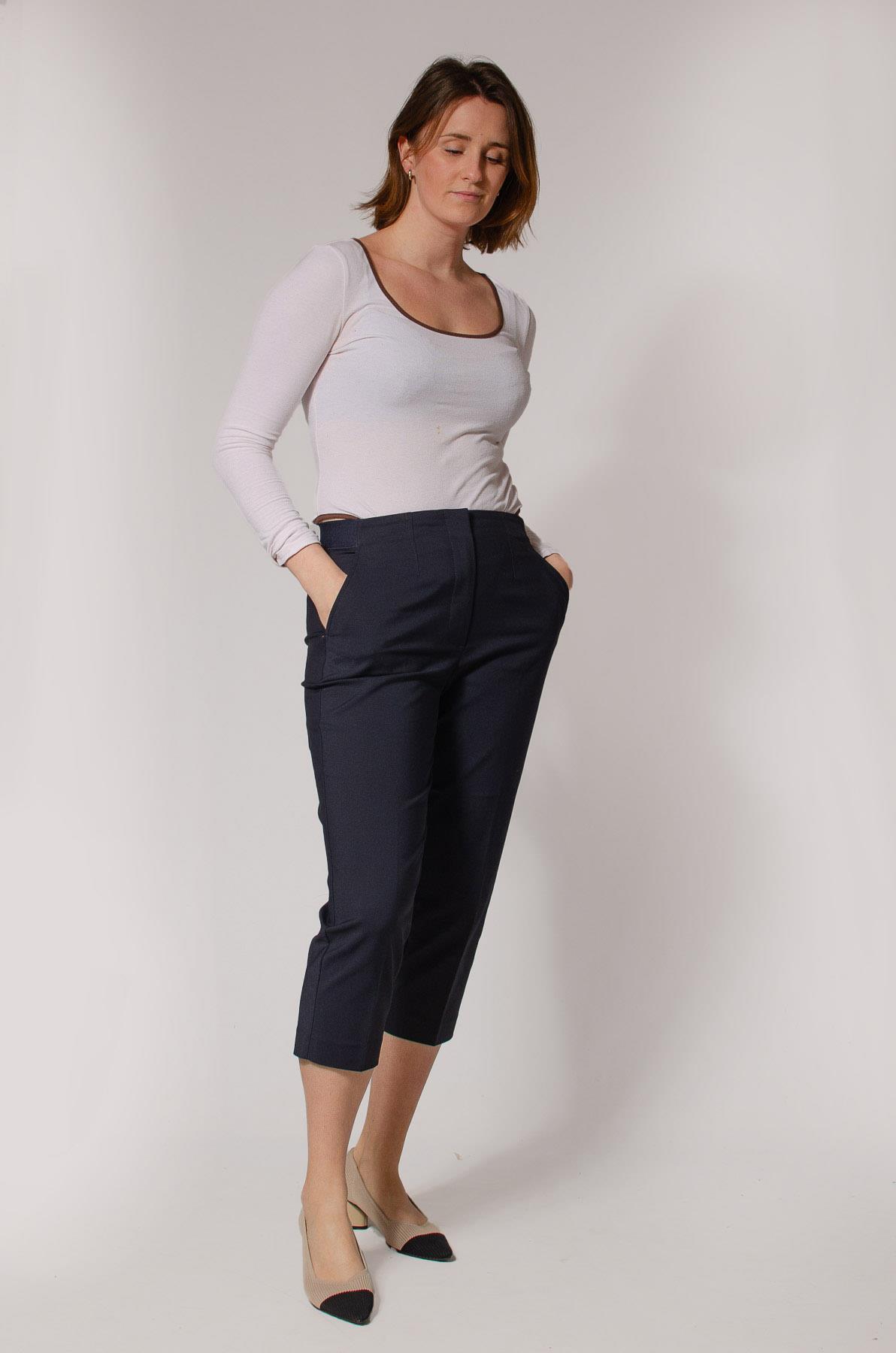 ex M&S Womens Tapered Ankle Grazer Trousers Stretch Fit - Picture 14 of 23