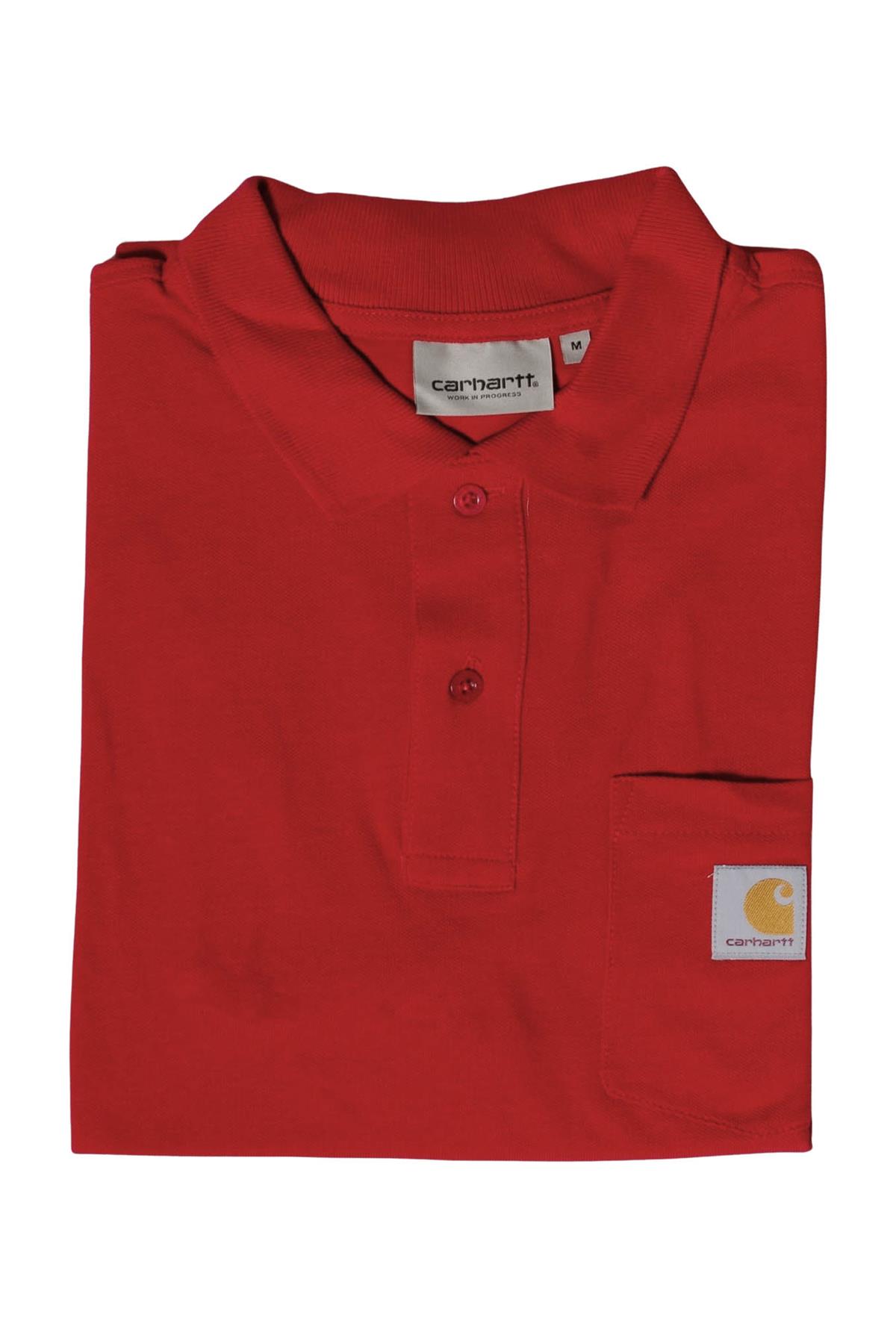 Carhartt Mens Relaxed Cotton Pique Pocket Front Polo Shirt - Picture 20 of 26