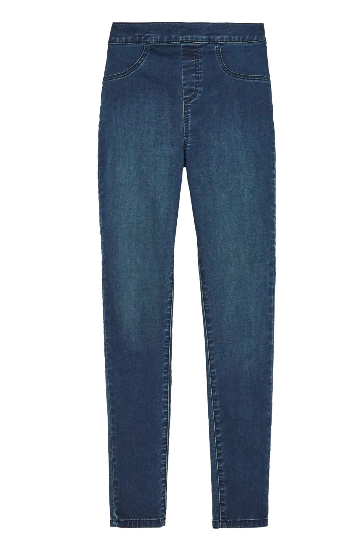 Белые джеггинсы из эластичного материала, облегающие джинсы anthrazit marine Denim