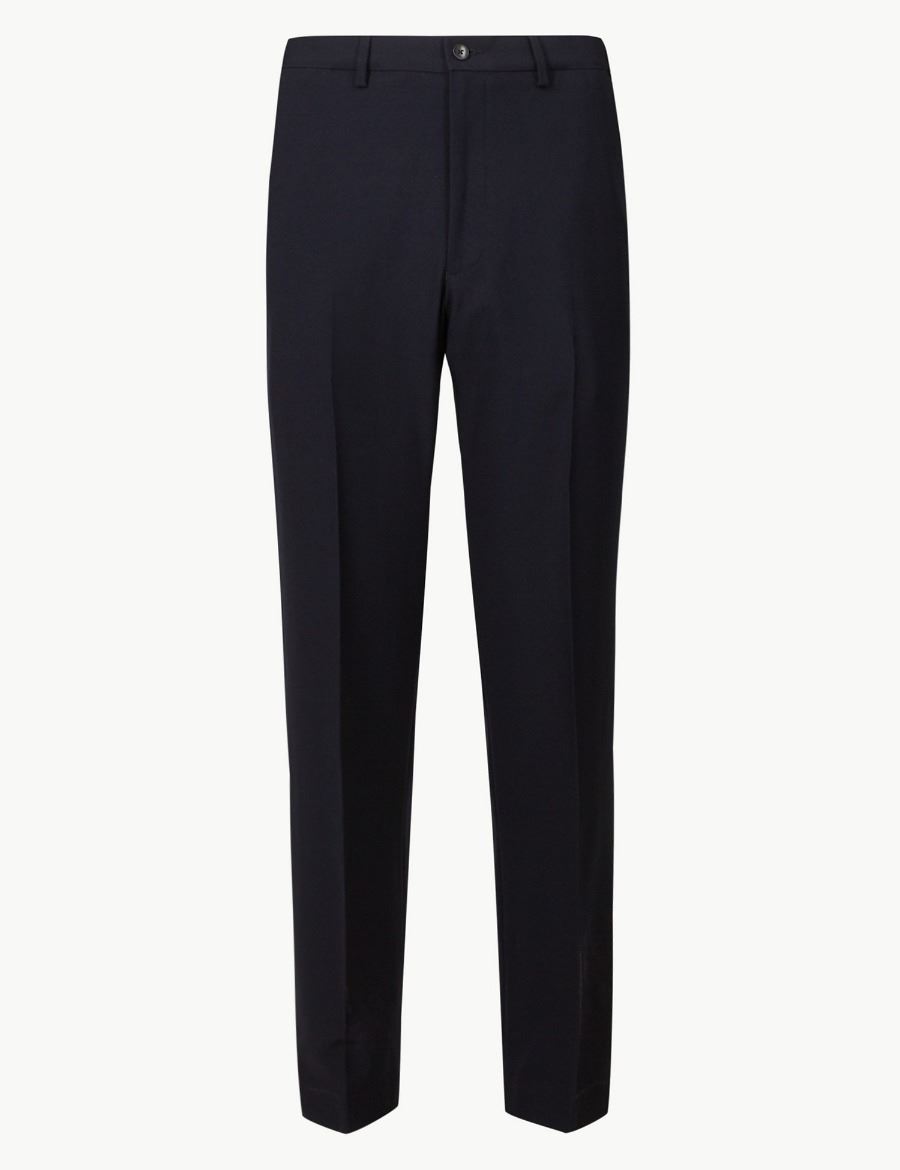 MARKS & SPENCER Mens Active Waist Trousers New M&S Smart Formal Work
