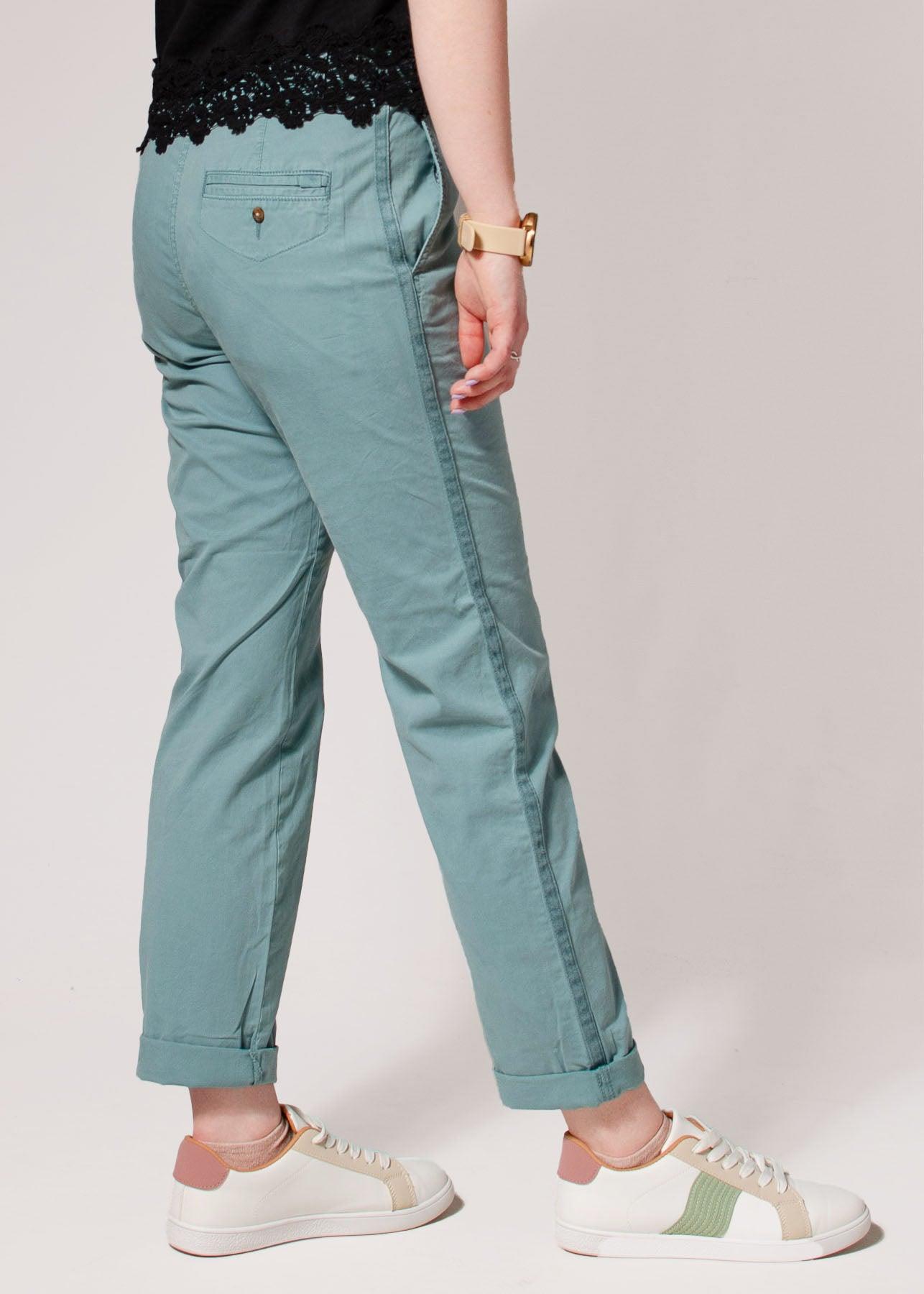 Ex M&S Tapered Ankle Grazer Chino Trousers - Picture 44 of 51