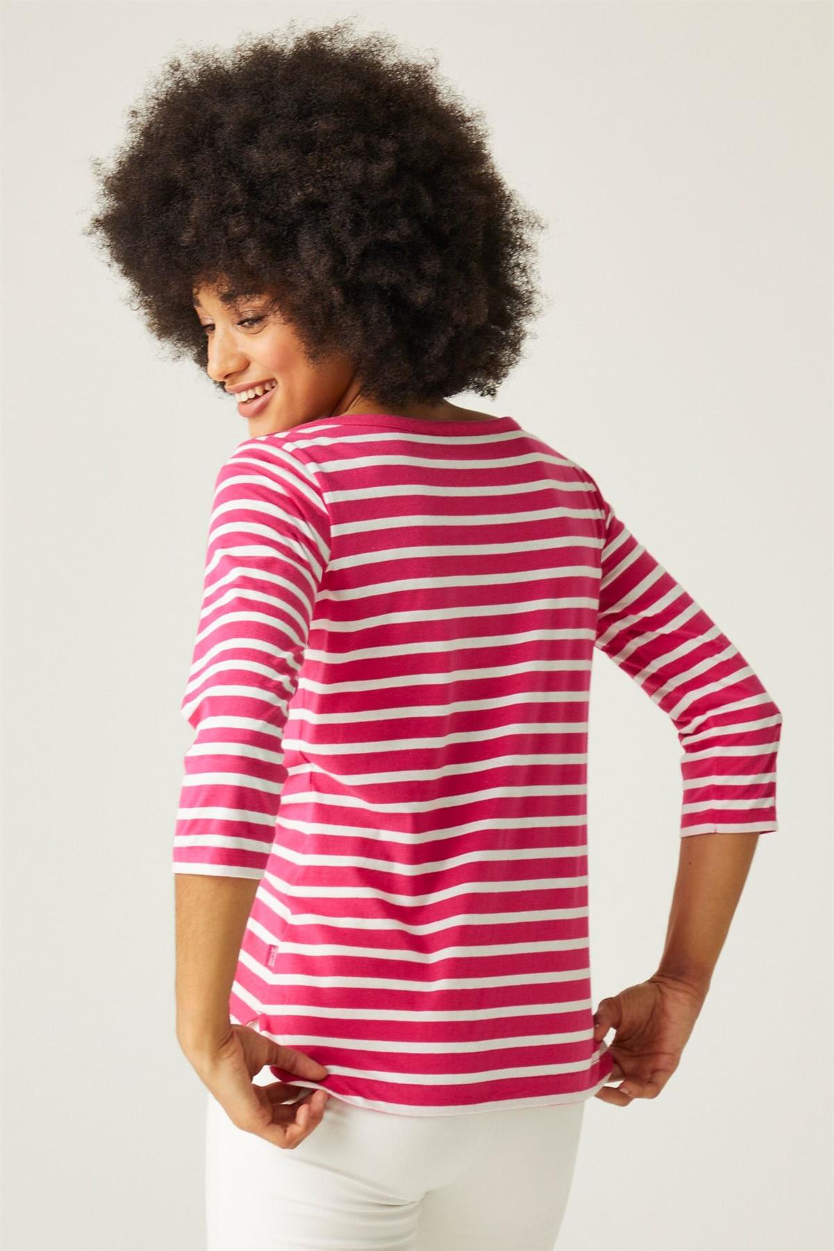 Regatta Womens Striped 3/4 Sleeve Top - Picture 33 of 48