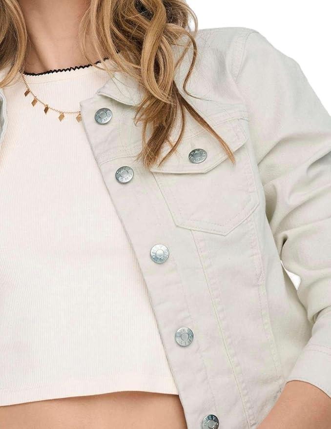 ONLY Womens Stretch Denim Jacket in choice of colours - Picture 6 of 11