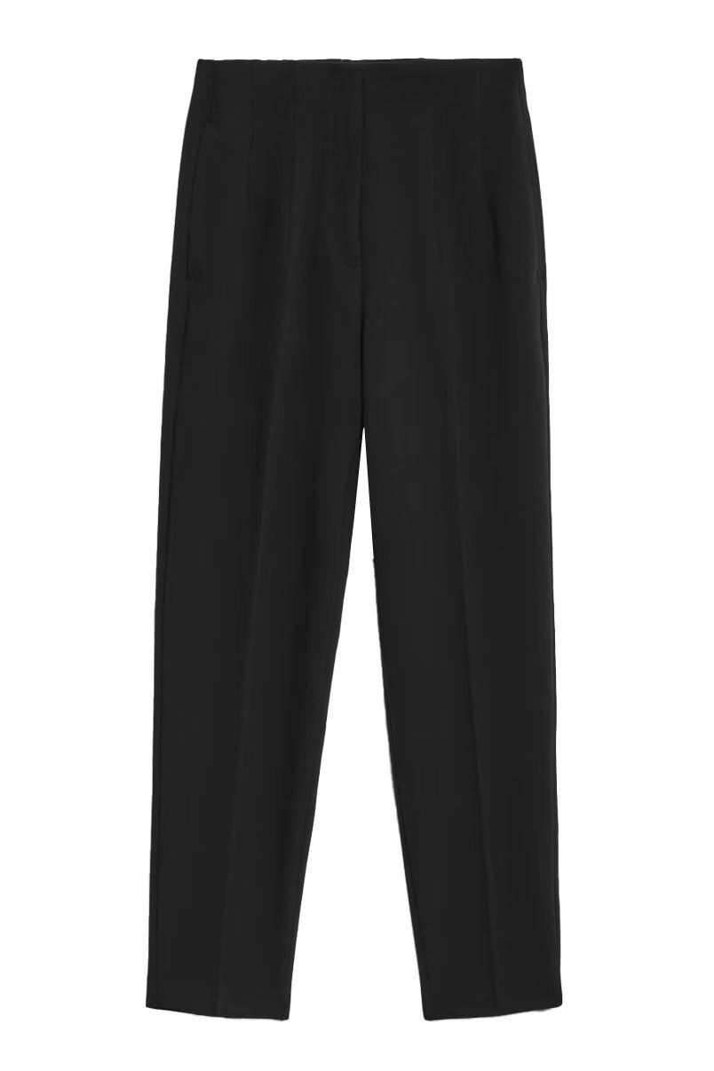 ex M&S Womens Tapered Ankle Grazer Trousers Stretch Fit