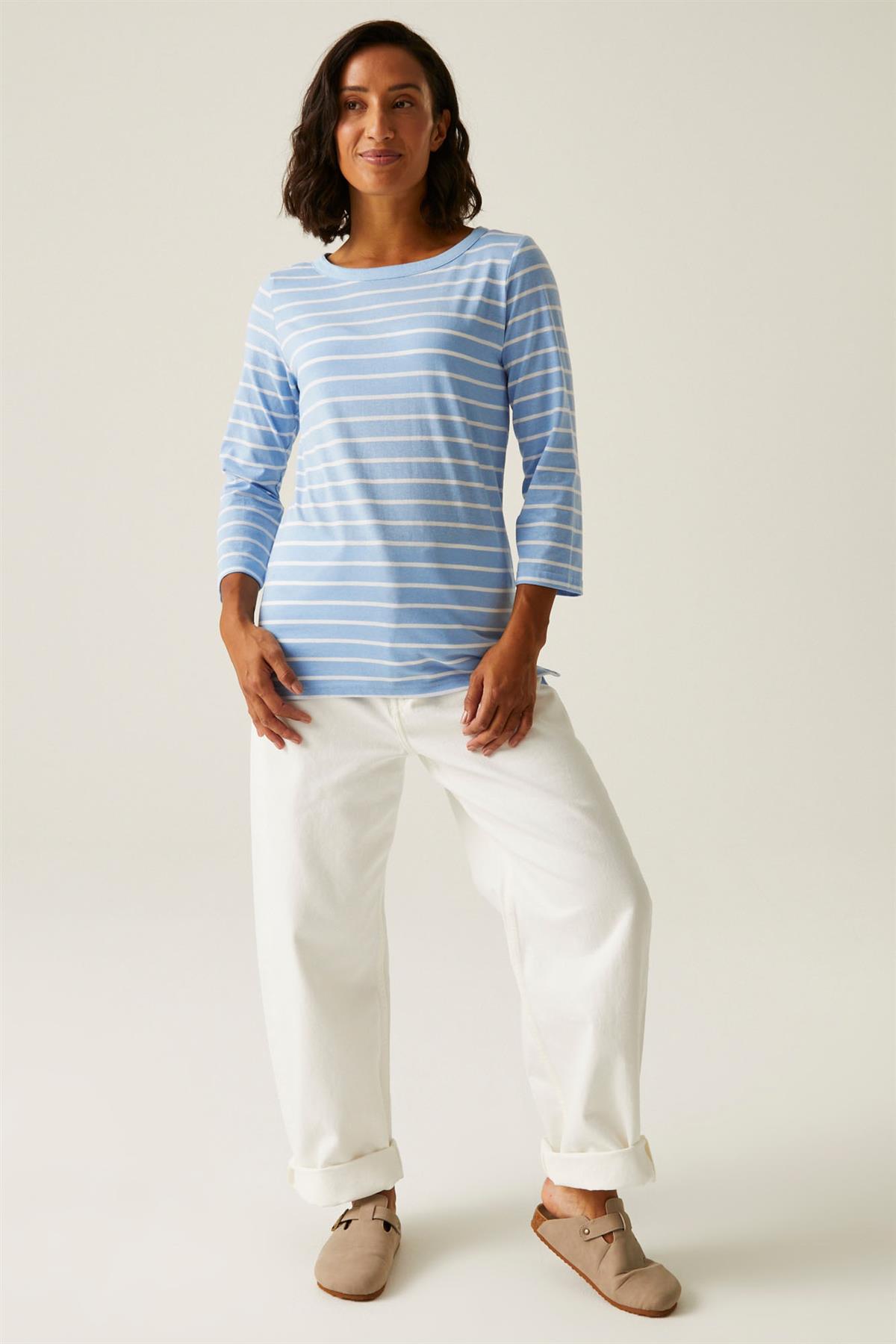 Regatta Womens Striped 3/4 Sleeve Top - Picture 29 of 48