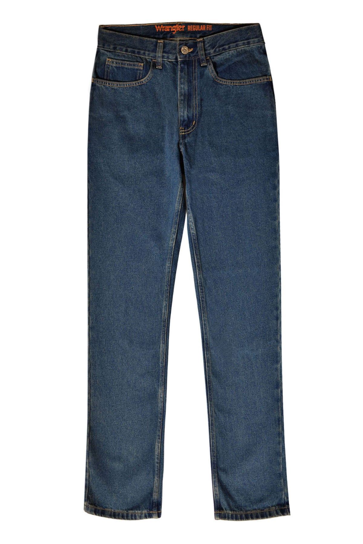 Pantalones de mezclilla Wrangler para hombre de pierna recta calce regular - Imagen 13 de 19