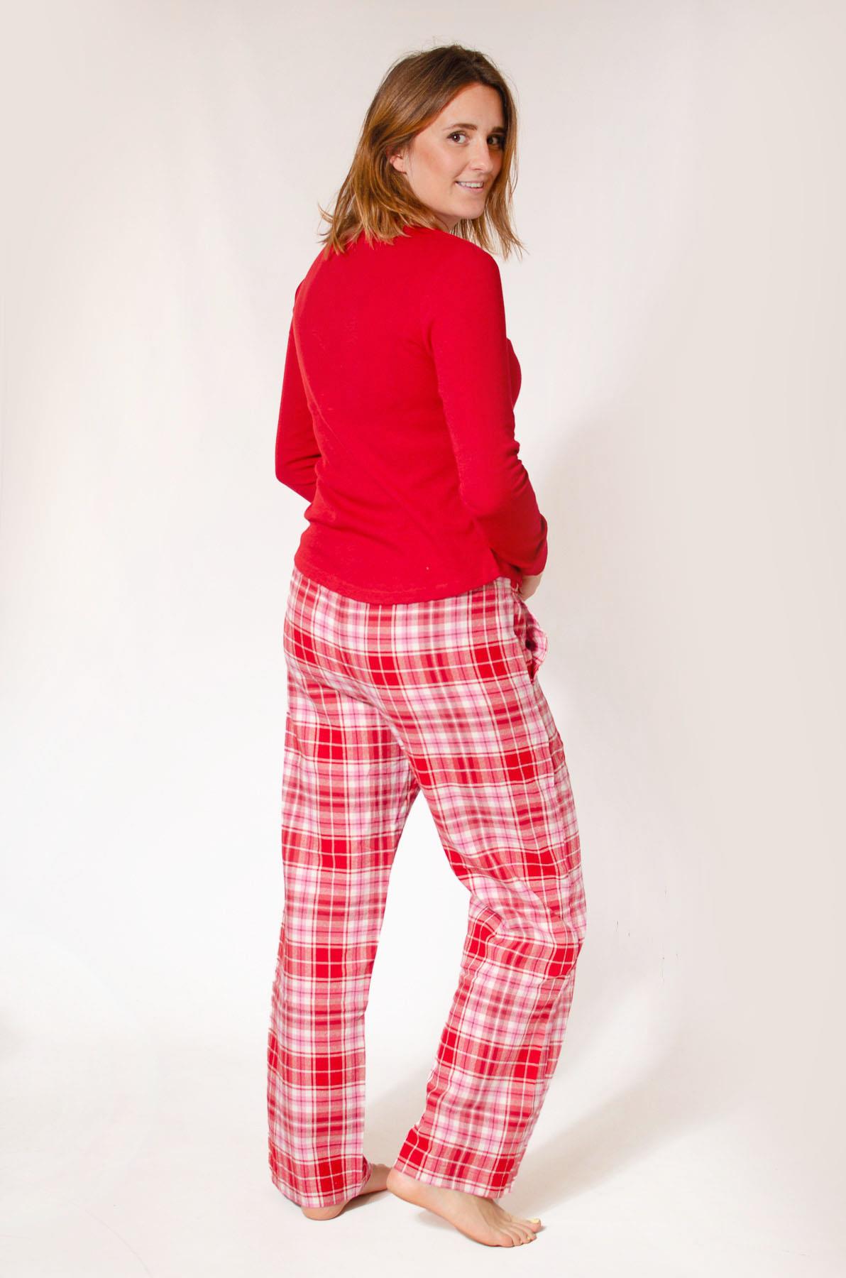 GAP Womens Pyjama Set Waffle Texture Henley Top Brushed Cotton Bottoms - Picture 14 of 15
